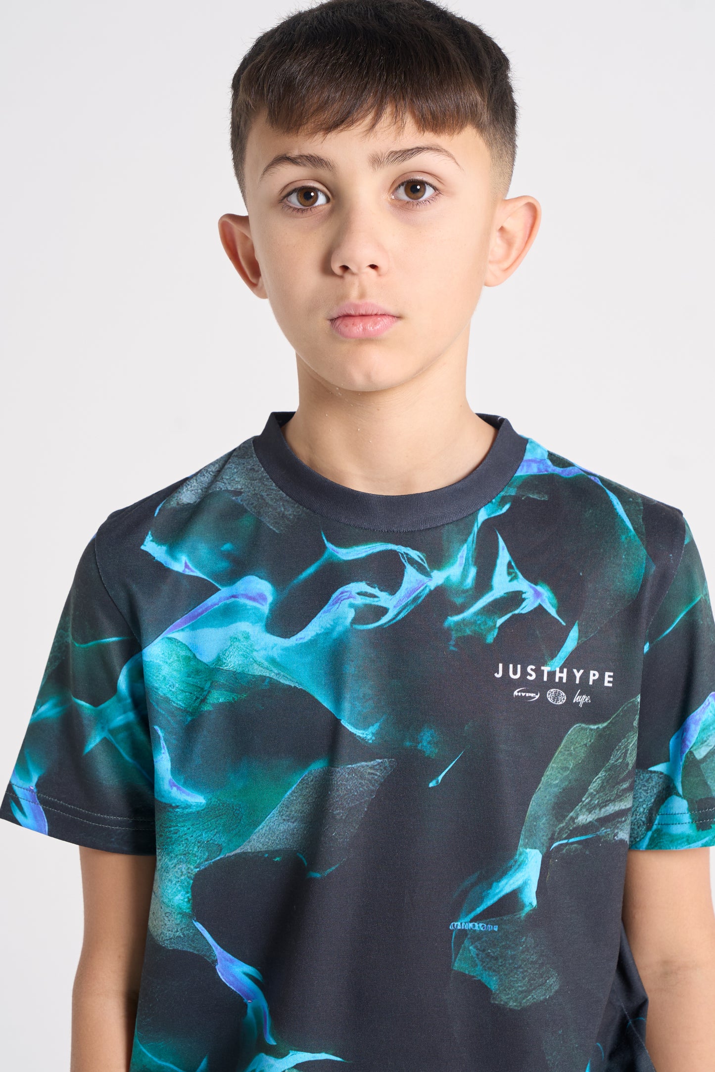 Hype Boys Black/Blue Vapour T-Shirt