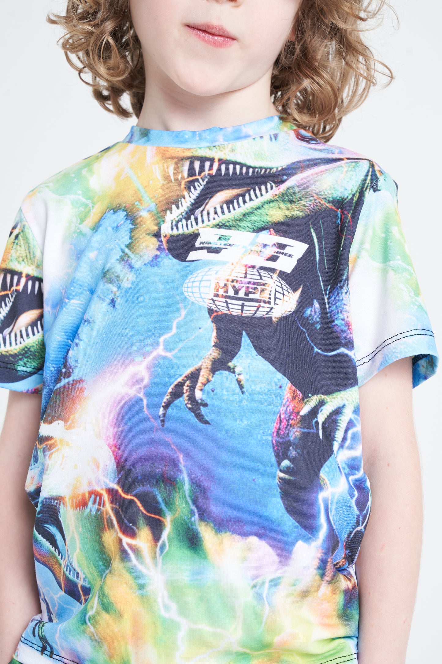 Hype Boys Multi Bionic Dinosaur T-Shirt