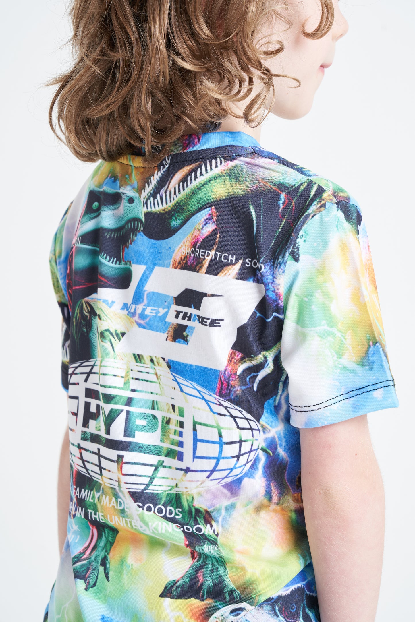 Hype Boys Multi Bionic Dinosaur T-Shirt