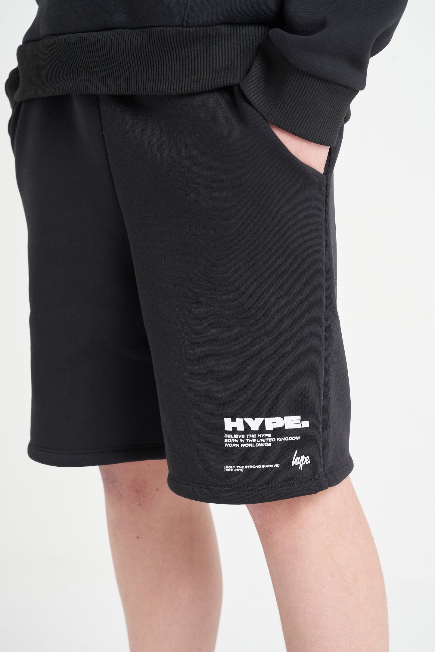Hype Kids Black Block Shorts