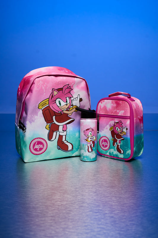 Hype x Sonic The Hedgehog™ Pink Have No Fear Backpack, Lunch Bag & Bottle Bundle