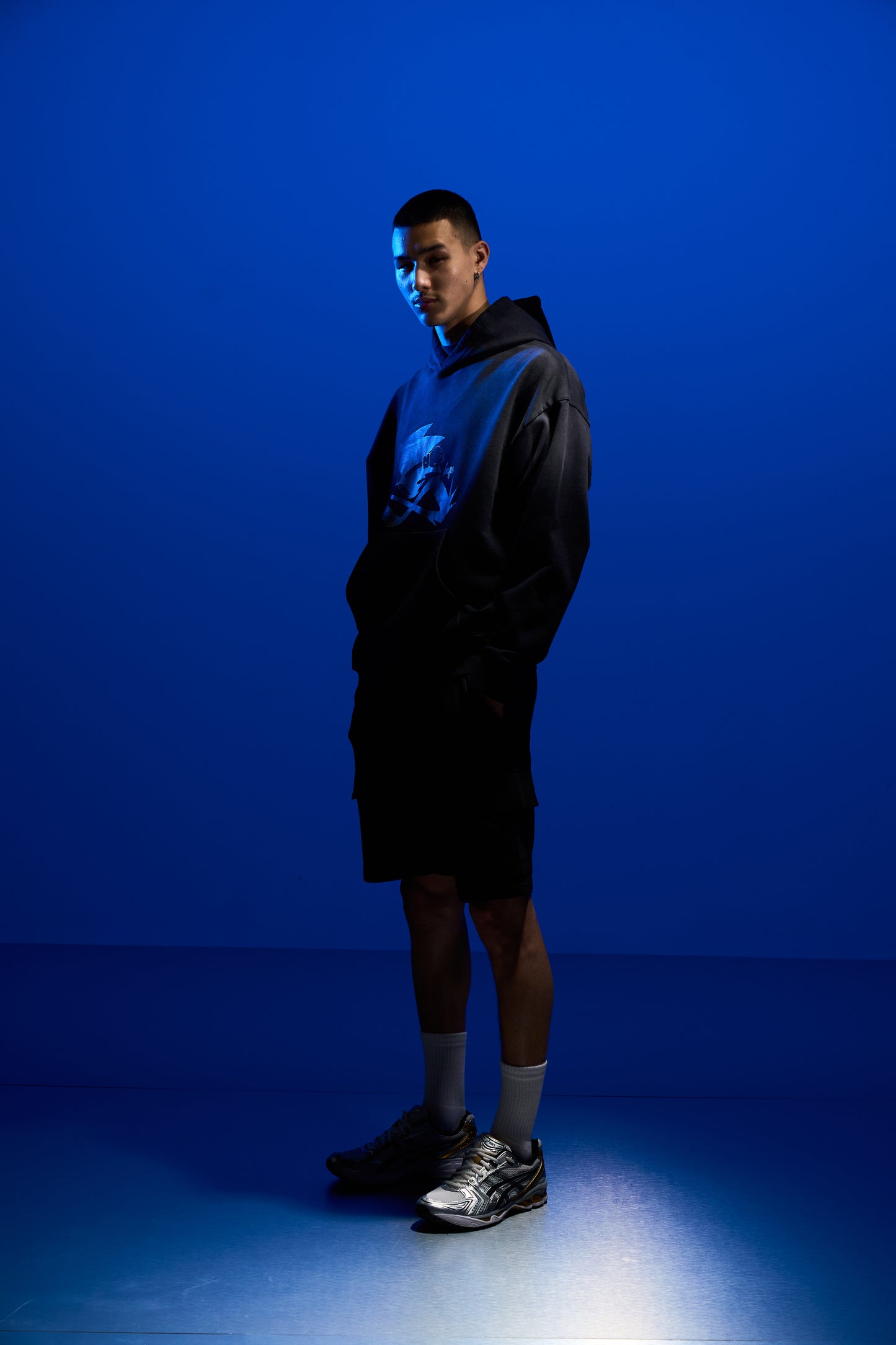 Hype x Sonic The Hedgehog™ Mens Black Sonic Doodle Hoodie