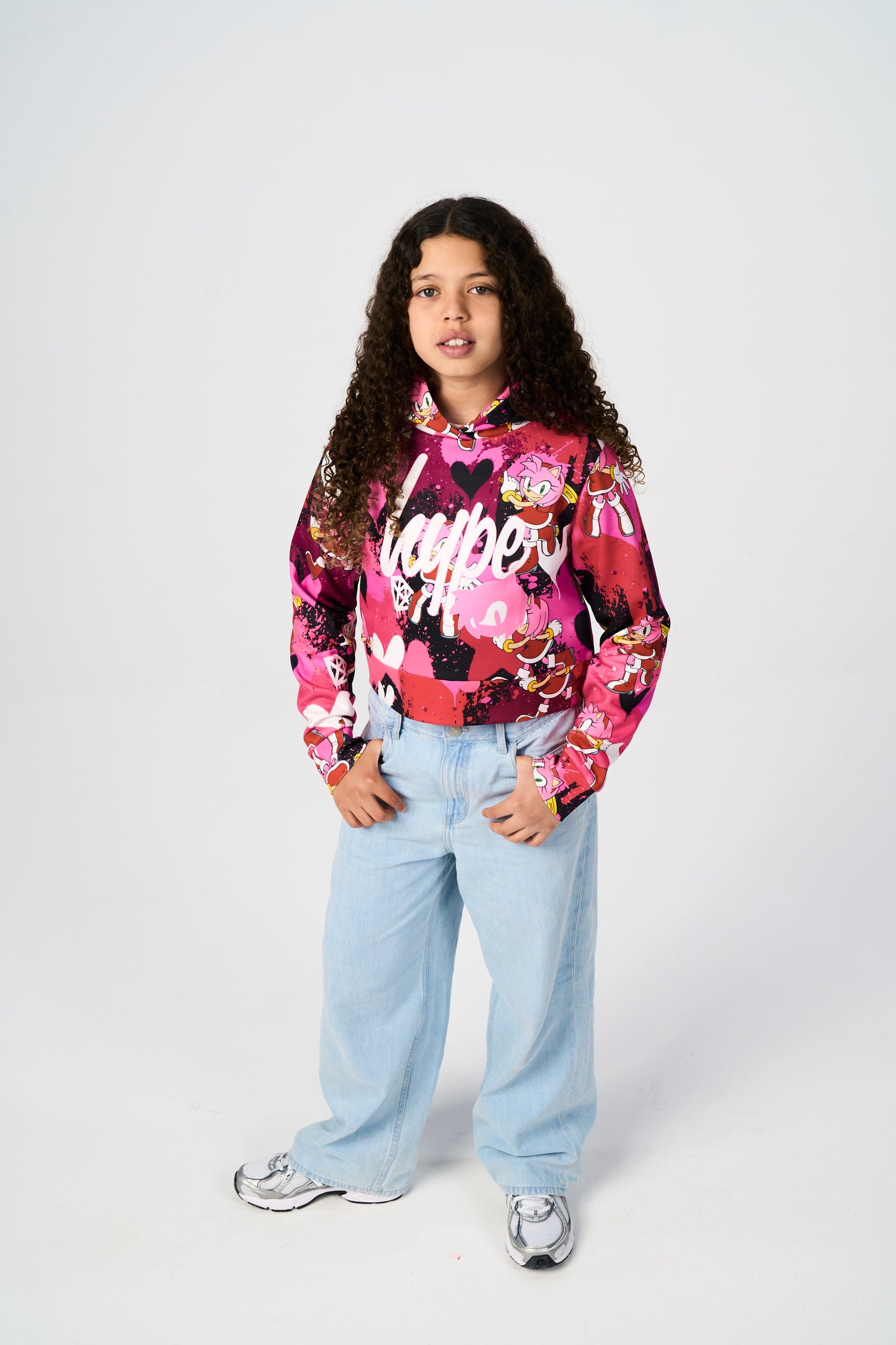 Hype x Sonic The Hedgehog™ Girls Multi Amy Rose Hoodie