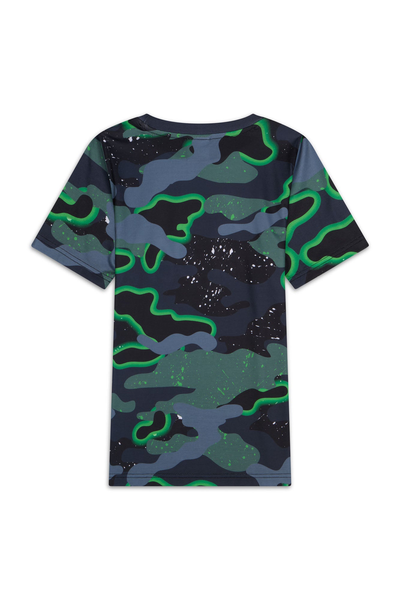 Hype Boys Green Neon Camouflage T-Shirt