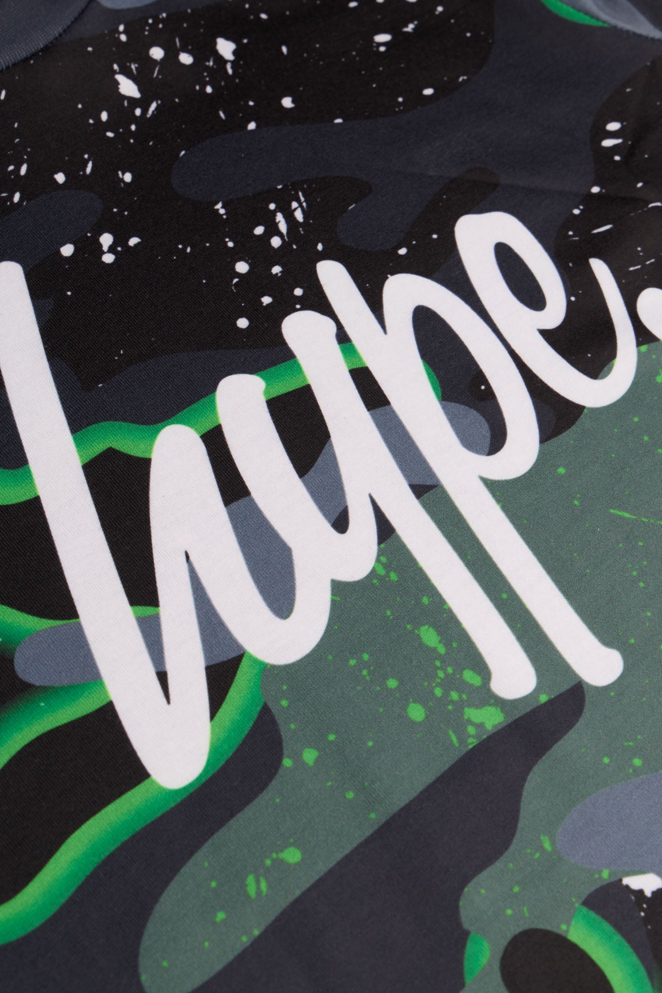 Hype Boys Green Neon Camouflage T-Shirt