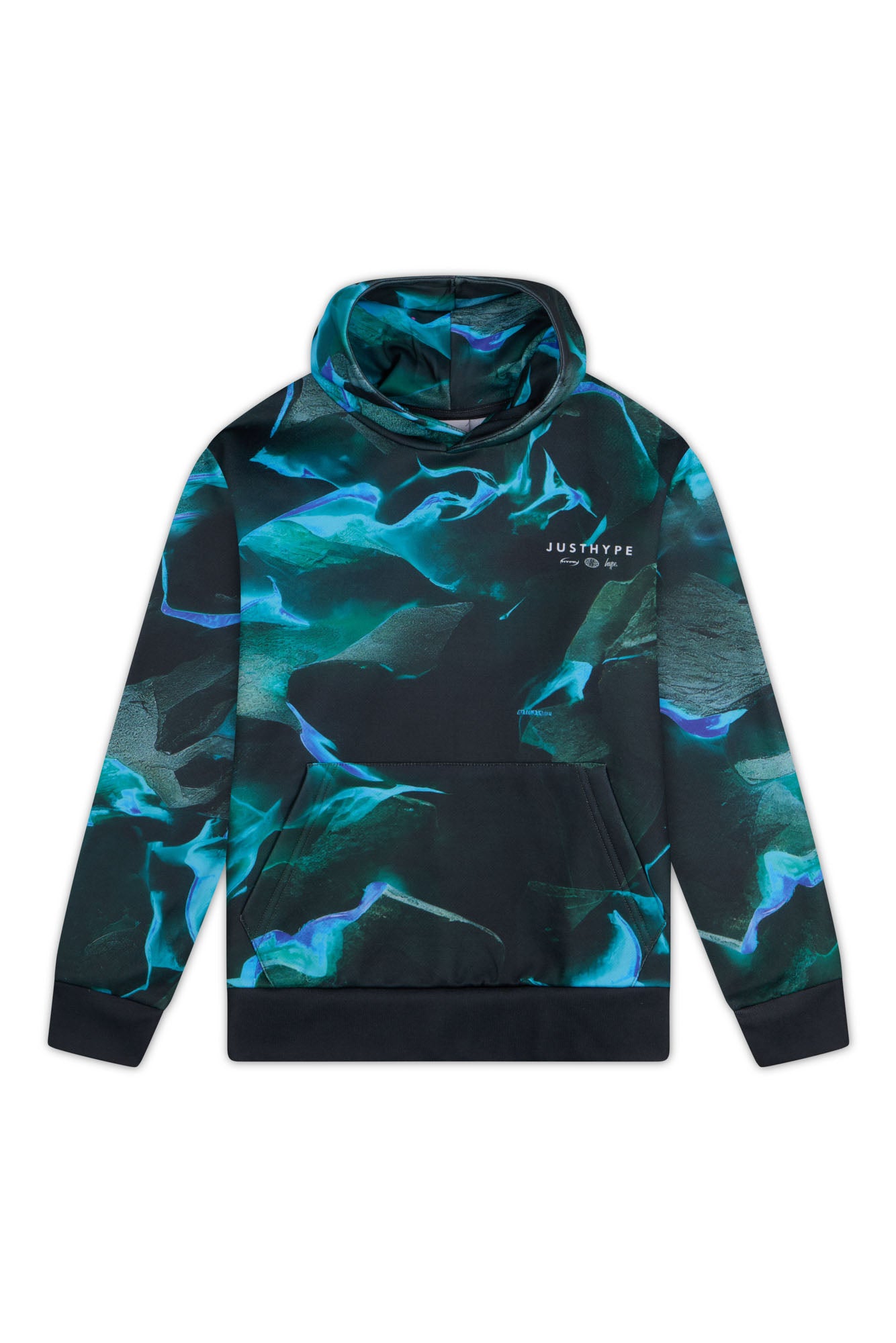 Hype Boys Black/Blue Vapour Hoodie