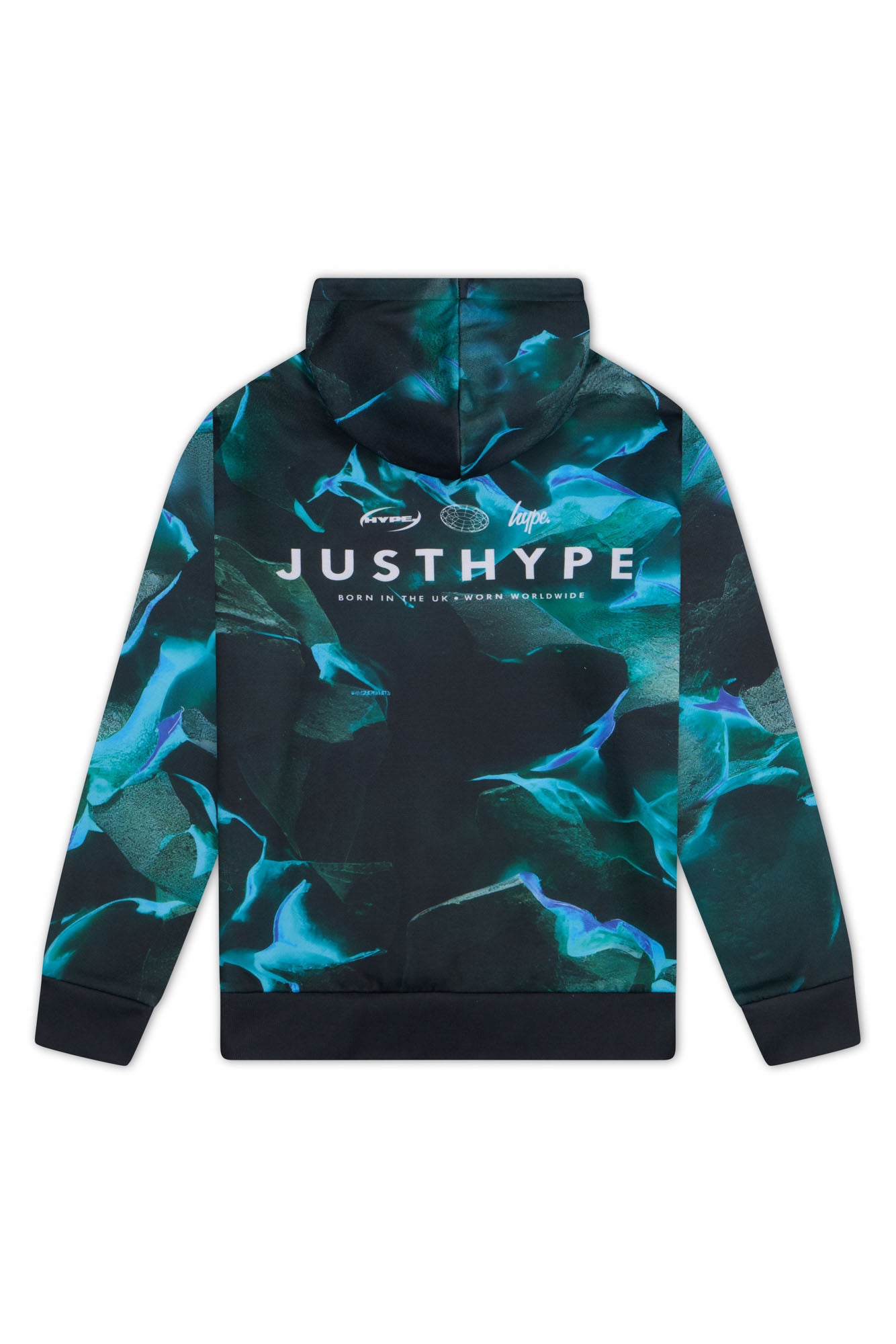Hype Boys Black/Blue Vapour Hoodie