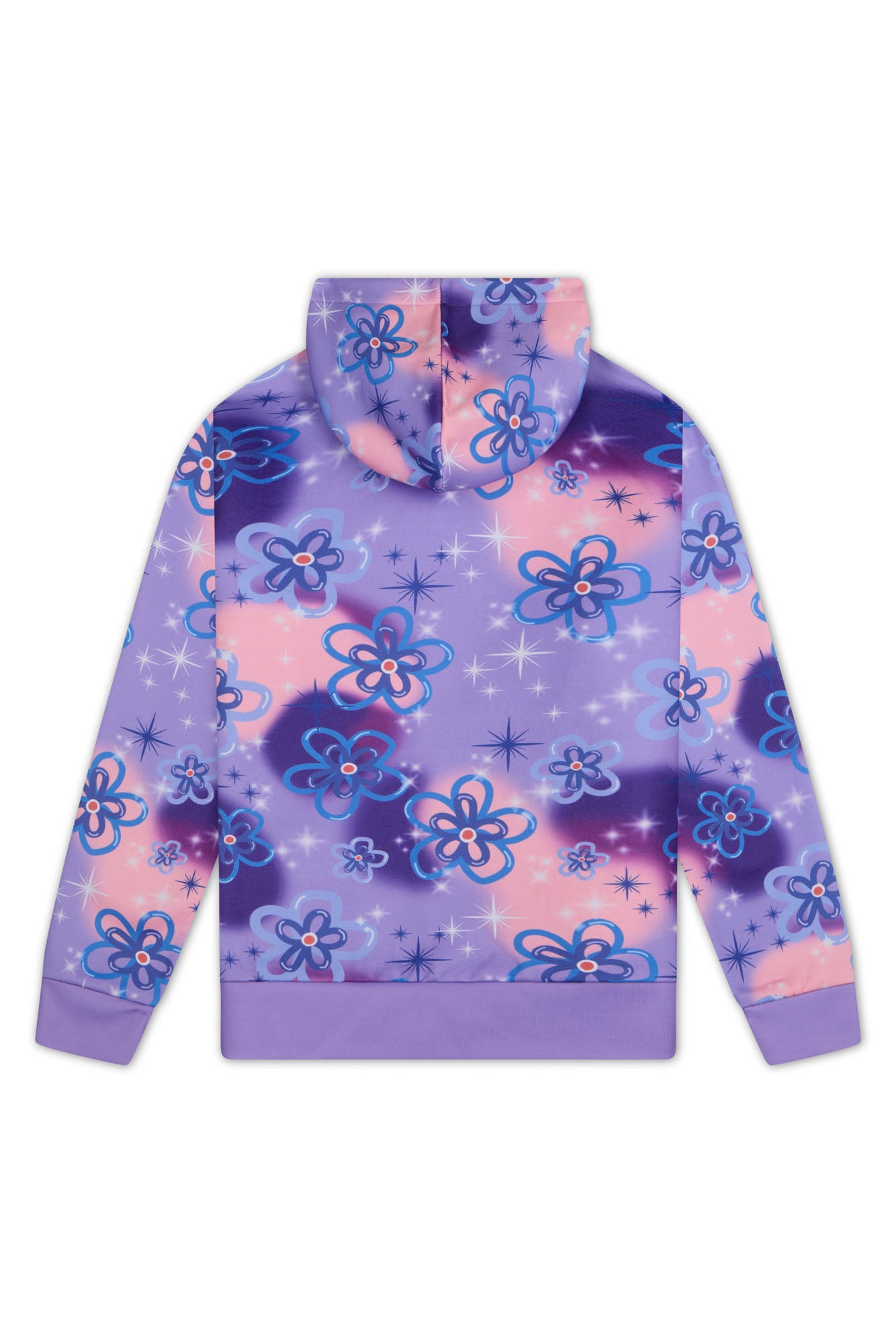 Hype Girls Purple Sparkle Flower Hoodie
