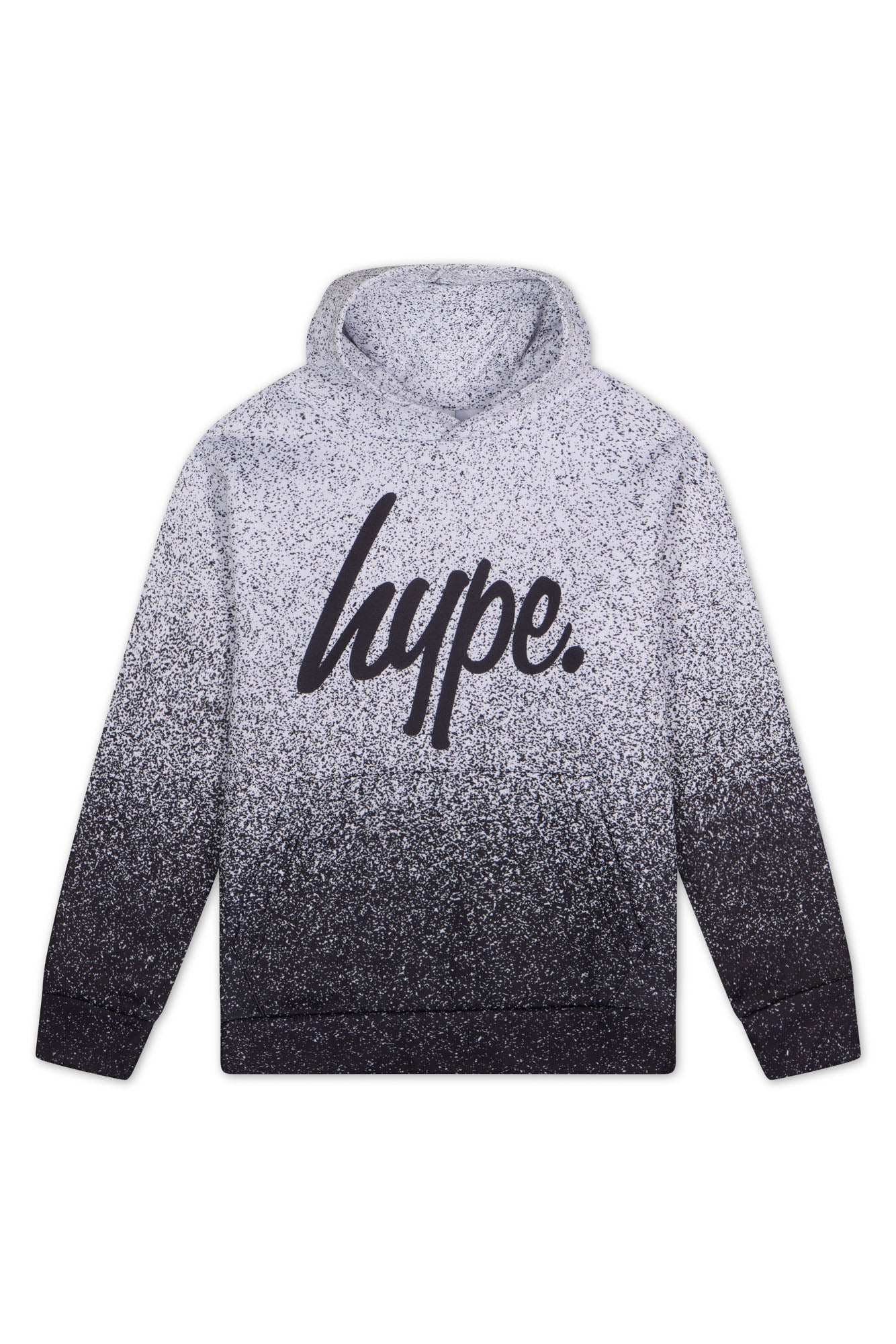 Hype Boys Black/White Speckle Fade Hoodie