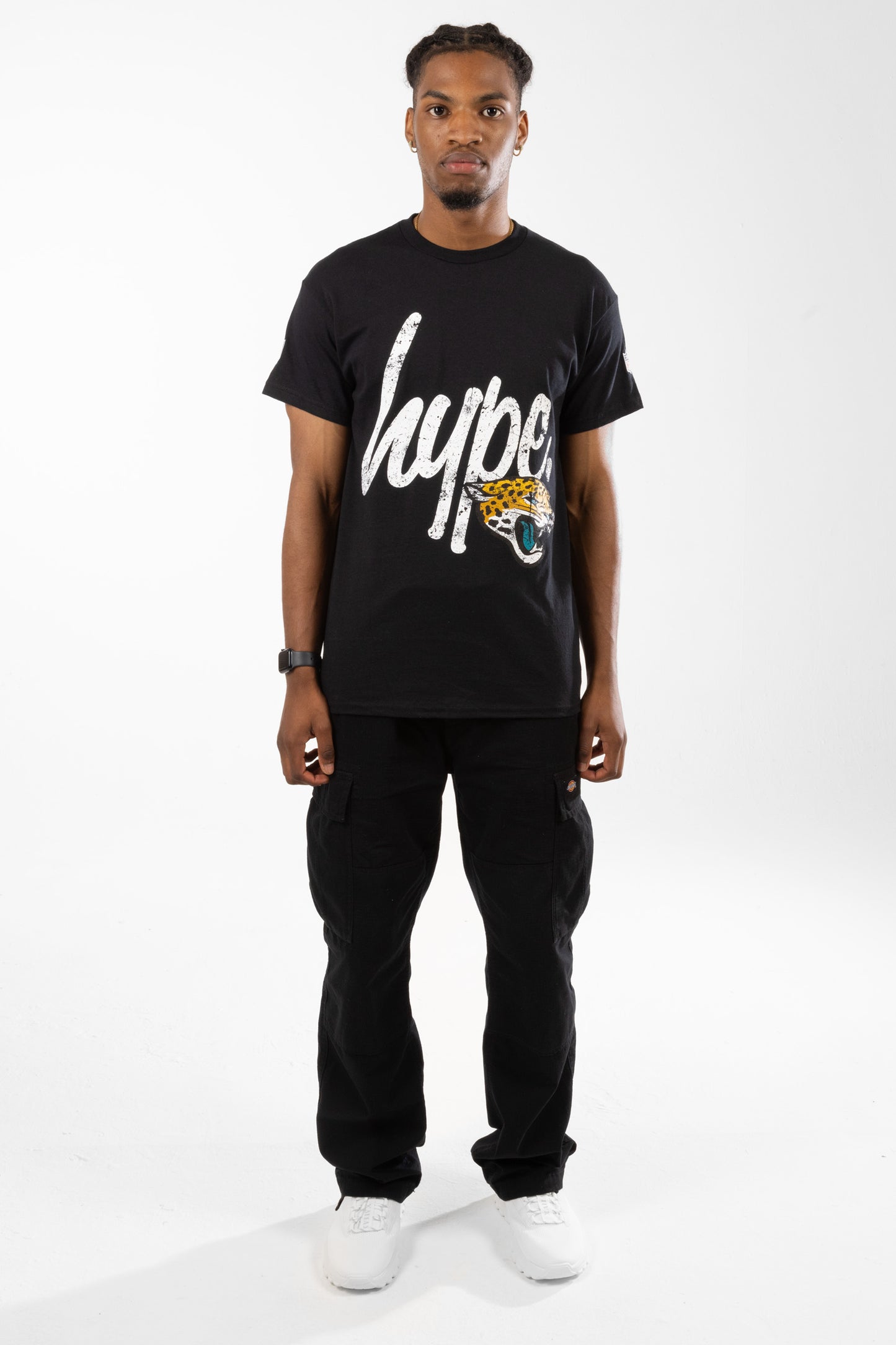 Nfl X Hype Adults Black Jacksonville Jaguars T-Shirt