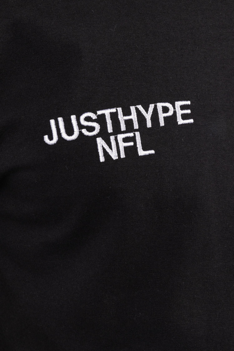 NFL X HYPE ADULTS BLACK NATIONAL FOOTBALL LEAGUE T-SHIRT