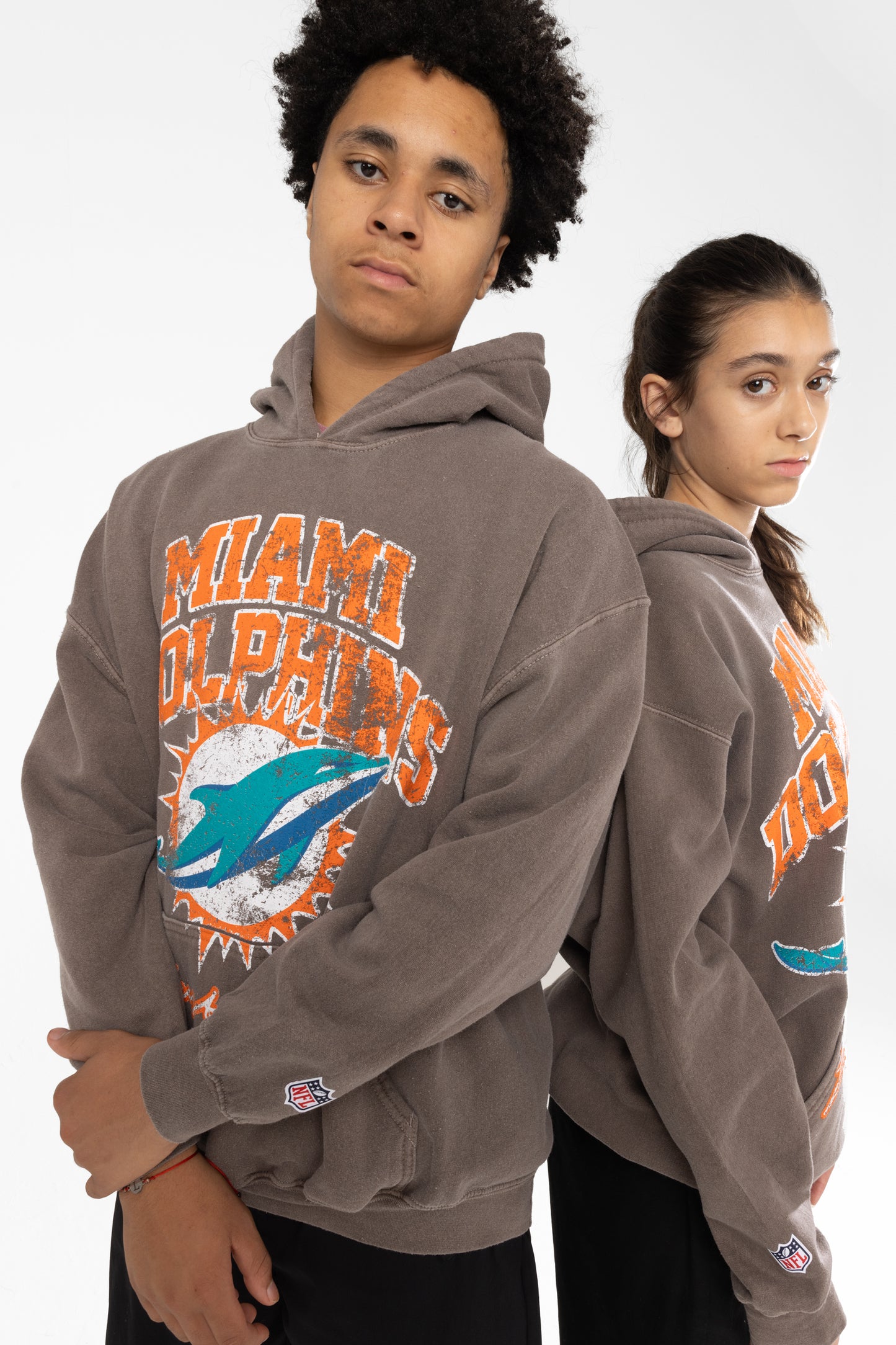 Nfl X Hype Kids Brown Miami Dolphins Hoodie