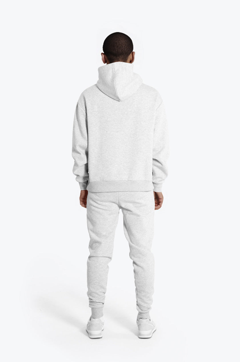 Hype Mens Grey Marl Scribble Boxy Hoodie