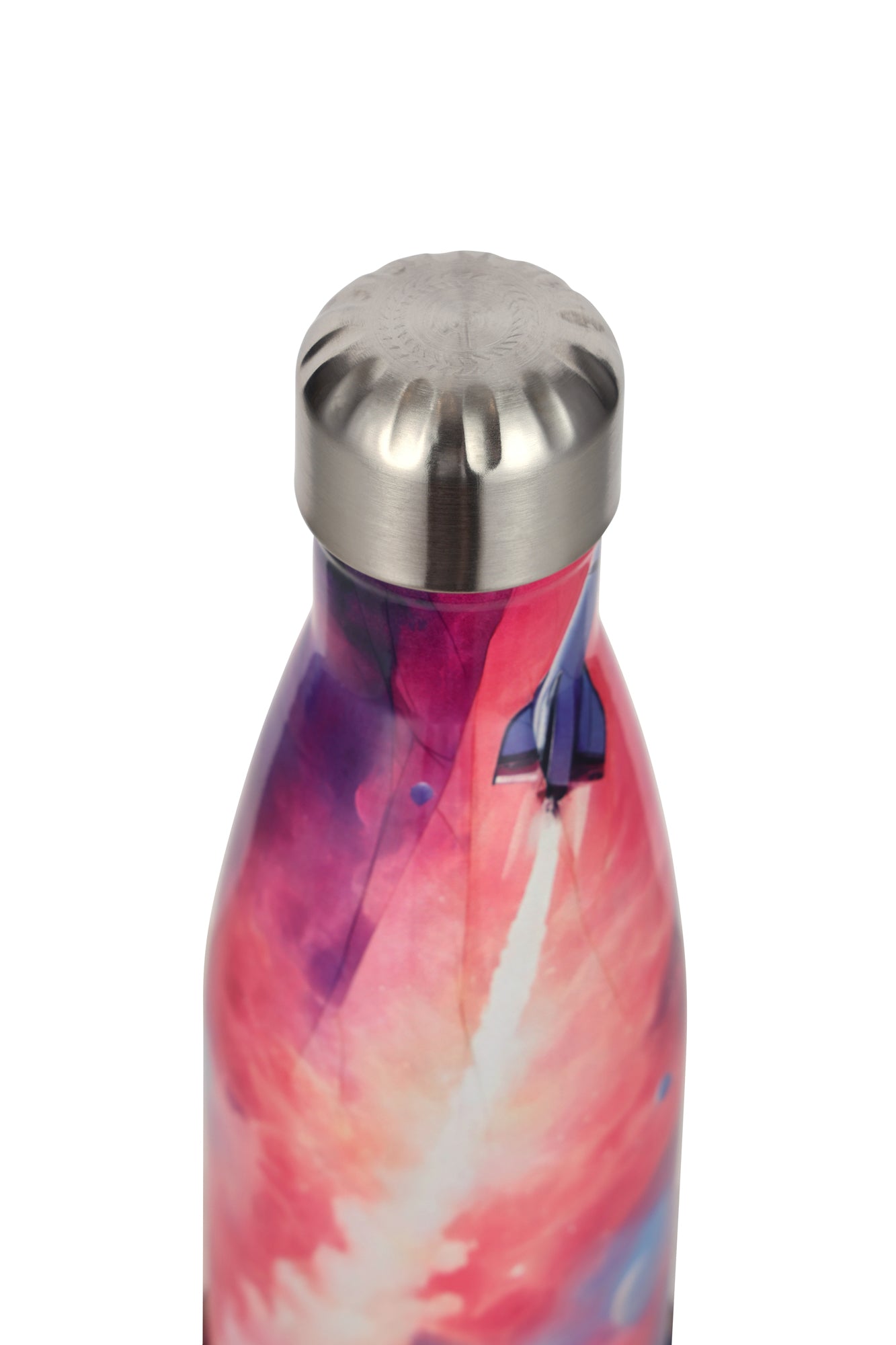 Hype Unisex Multi Pastel Space Launch Thermal Water Bottle