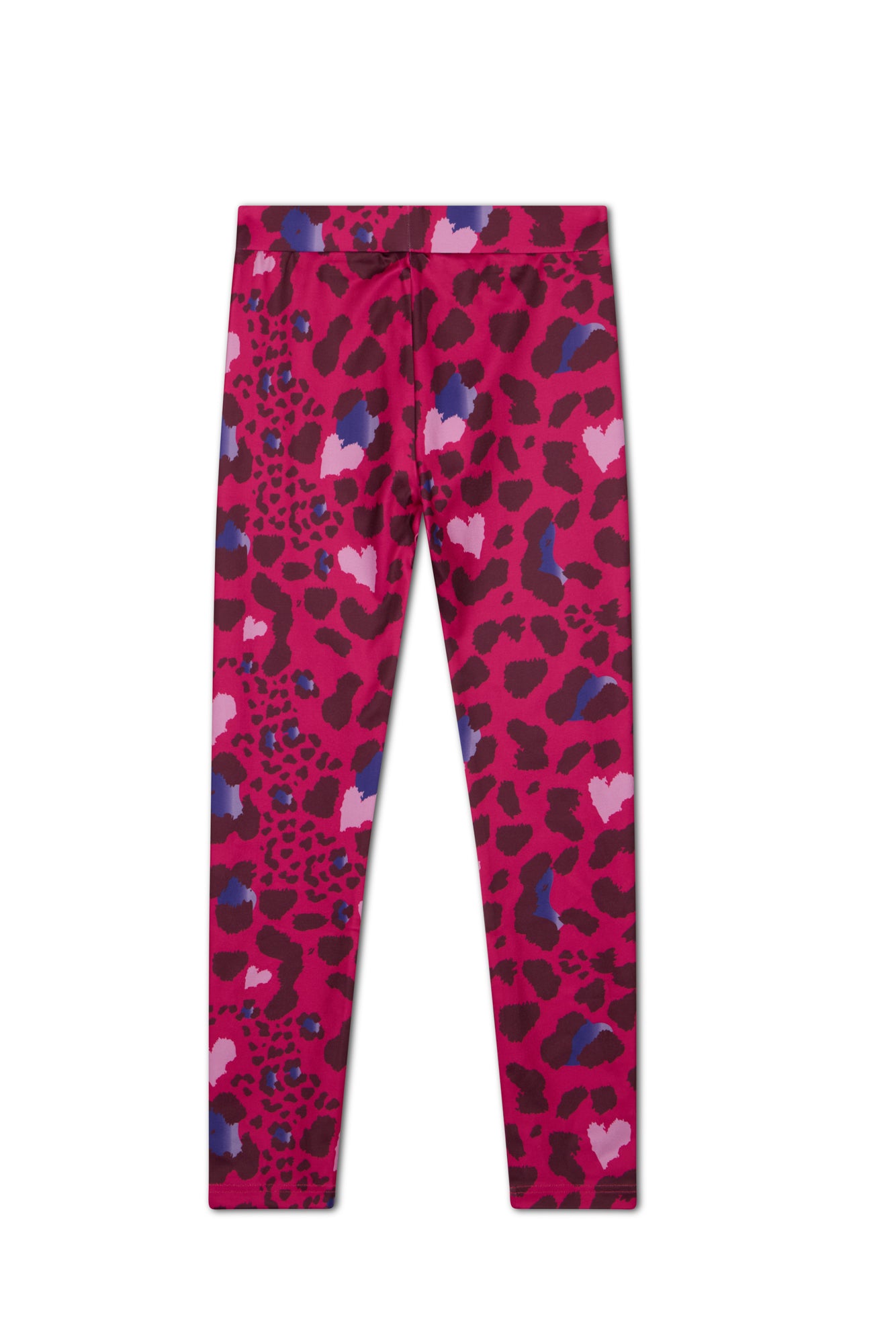 Hype Girls Pink Heart Leopard Leggings