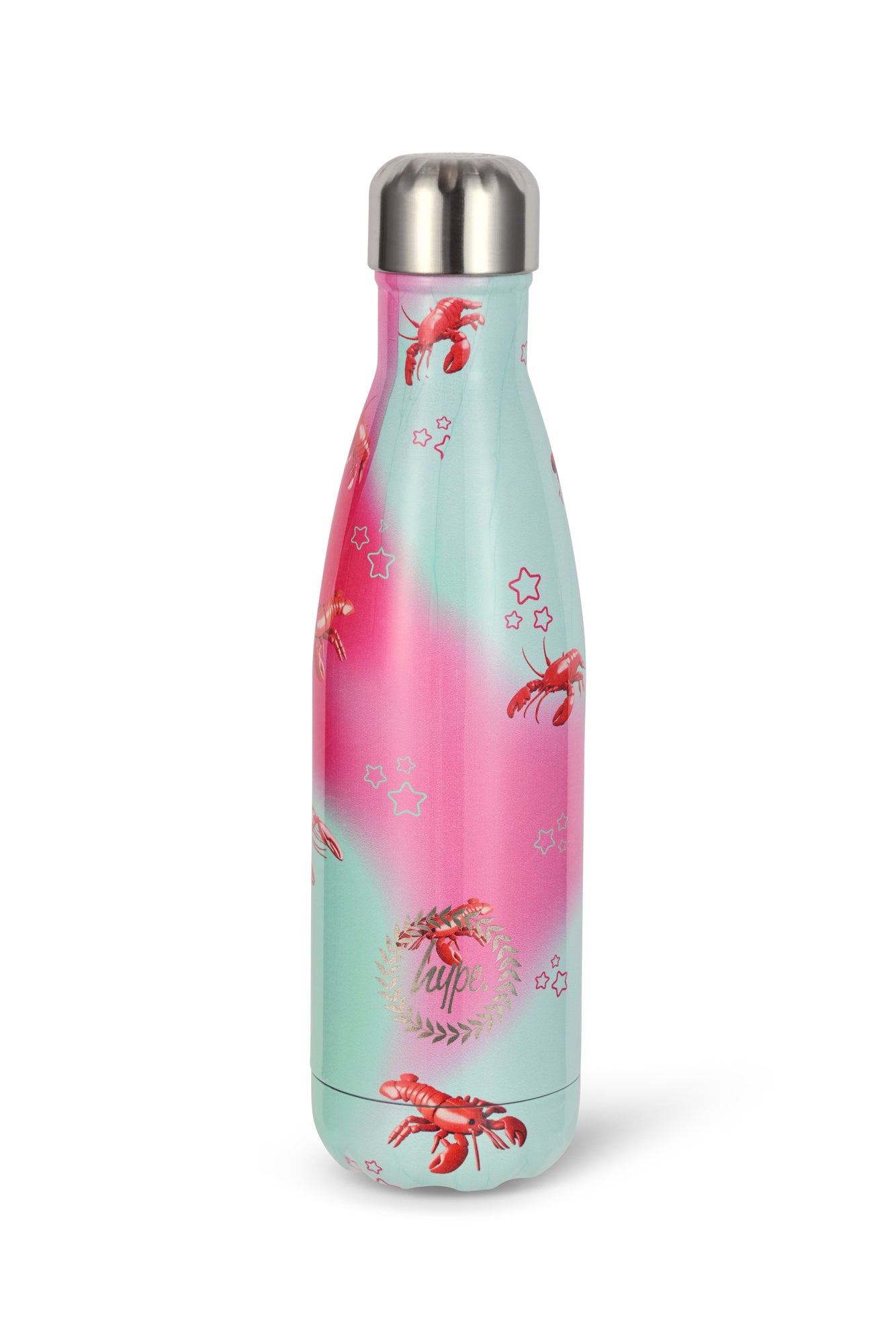 Hype Kids Pink/Mint Green Disco Lobster Thermal Water Bottle