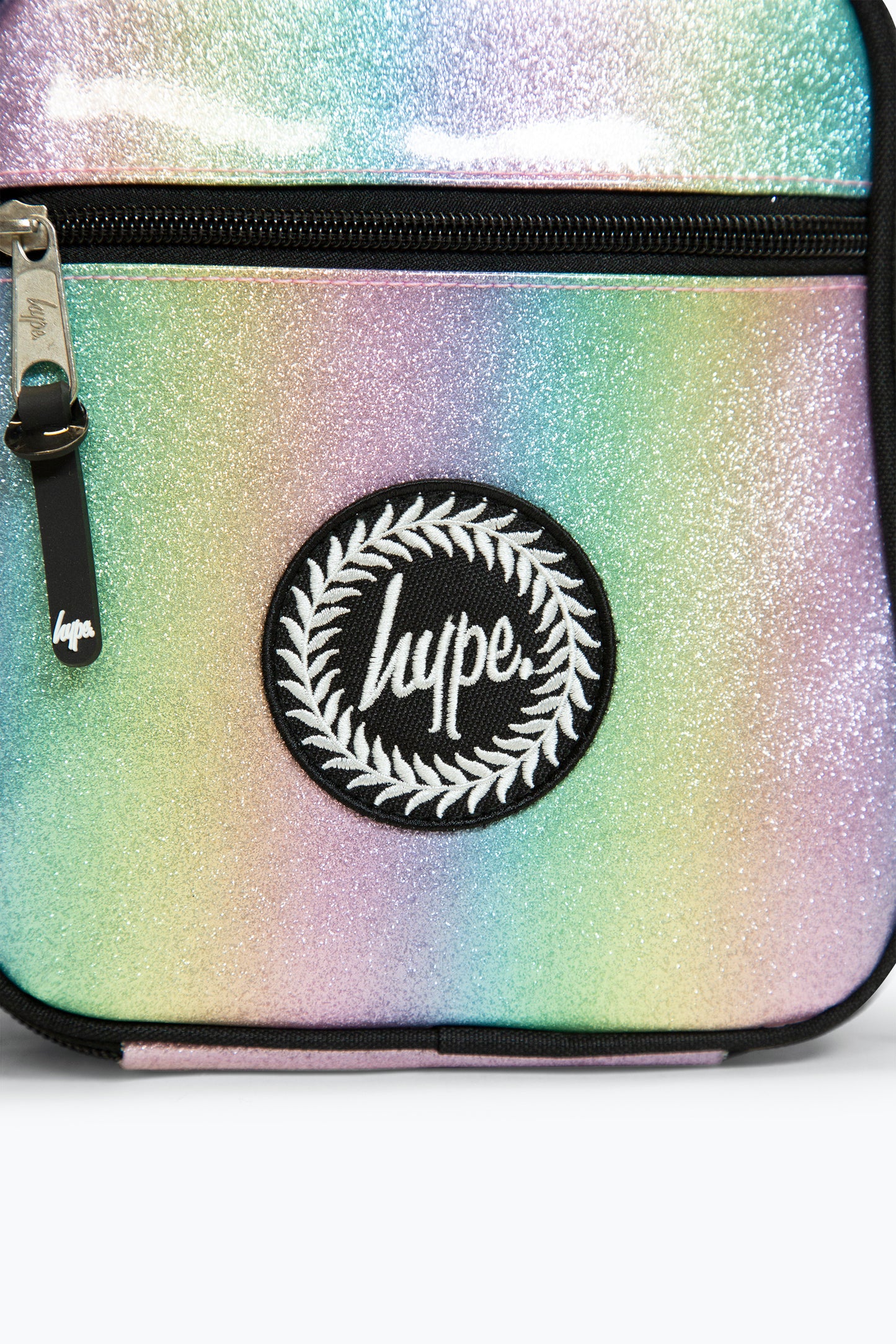 Hype Glitter Rainbow Lunch Bag Branding