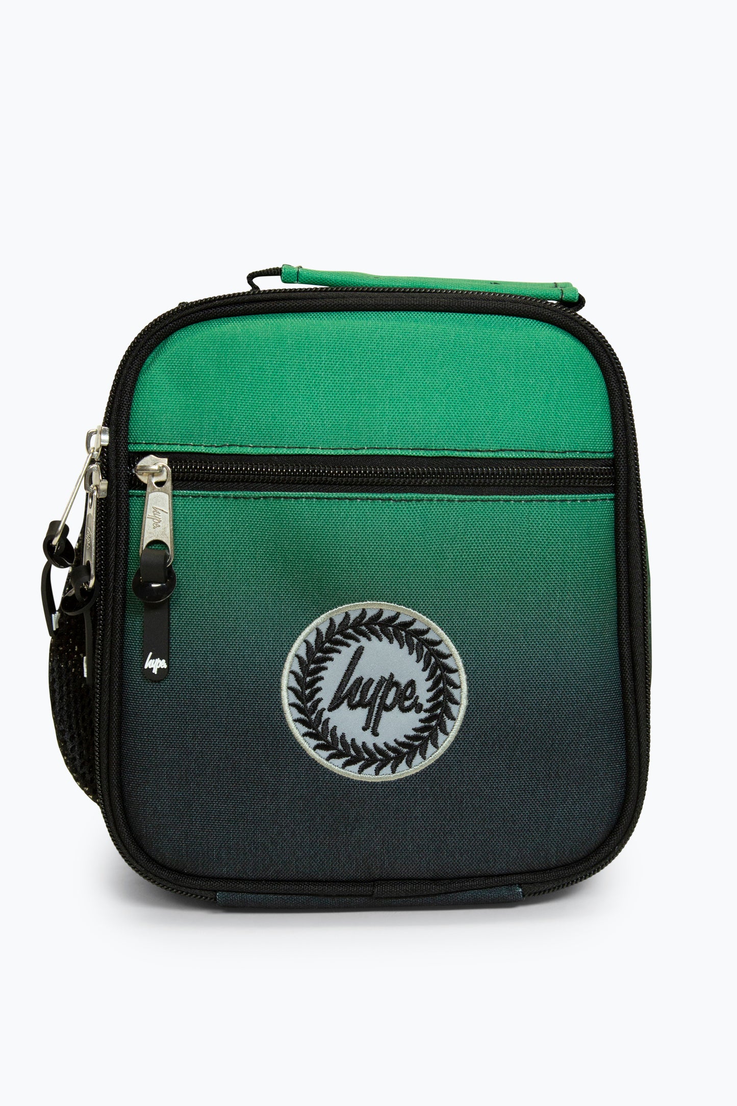 Hype Boys Black/Green Fade Backpack & Lunch Bag Bundle