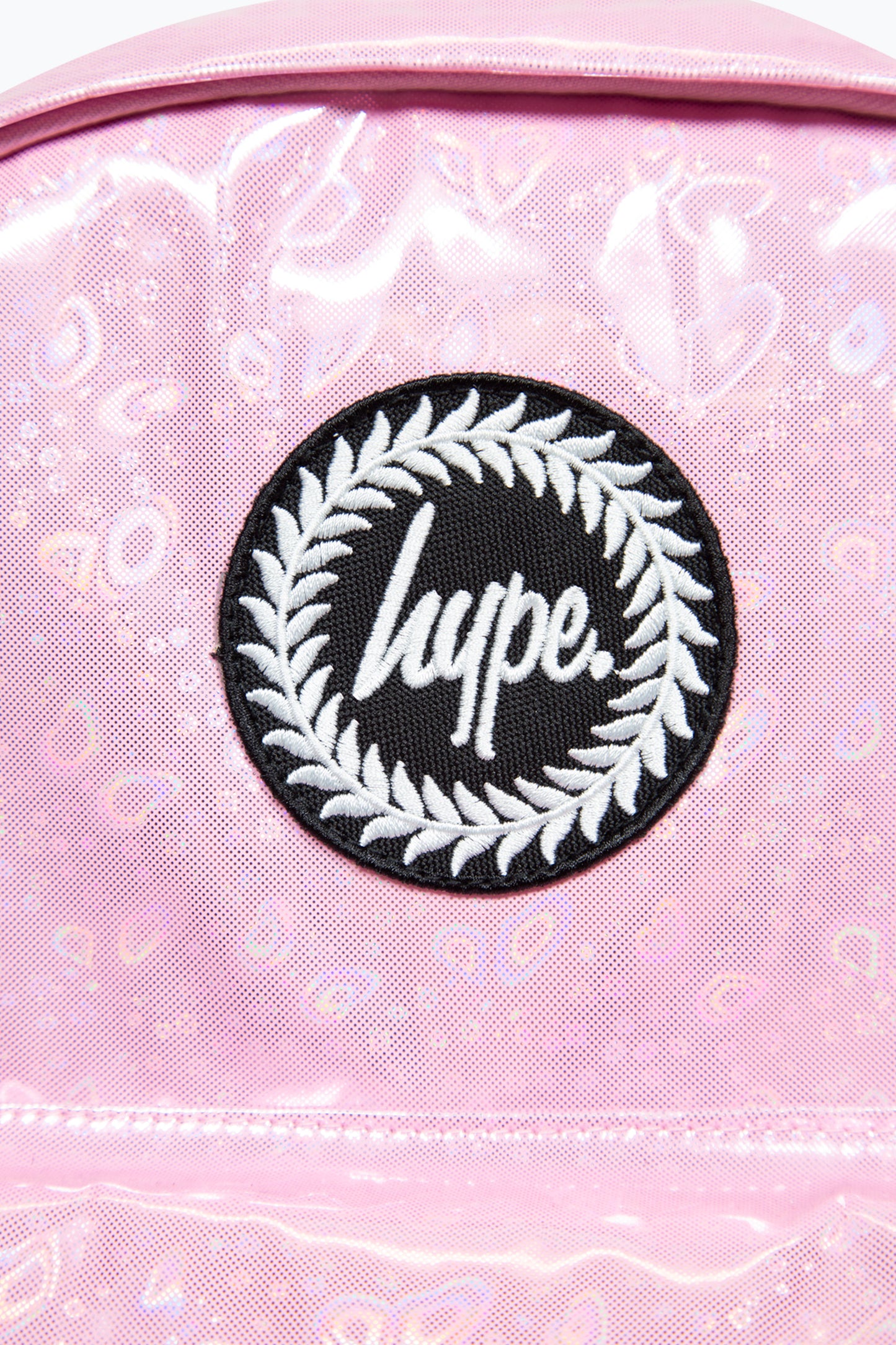 Hype Girls Iconic Holographic Baby Pink Backpack