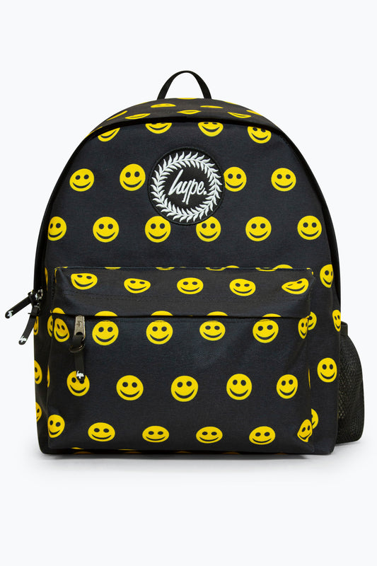 Hype Unisex Iconic Smile Black Backpack For School