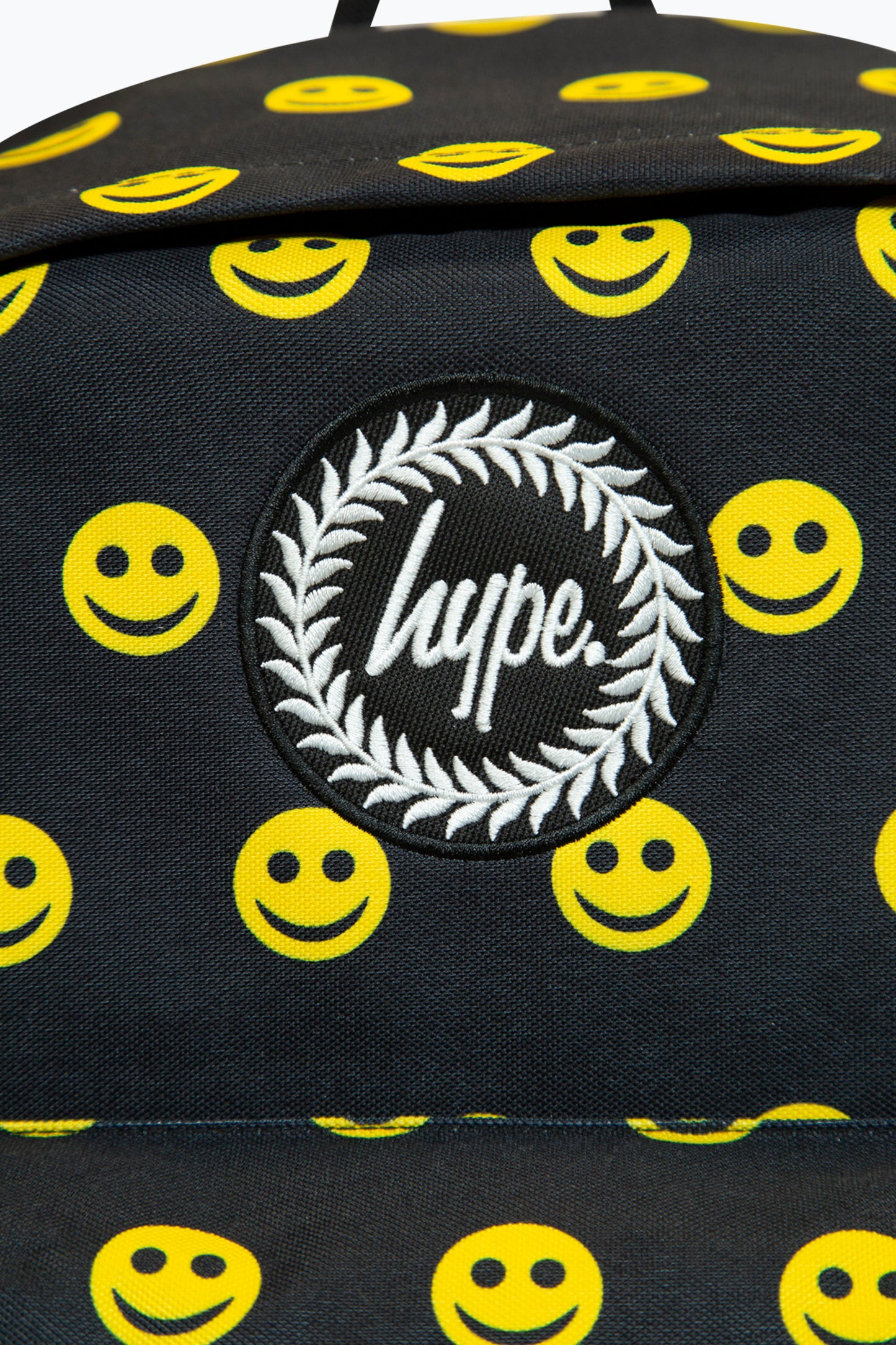 Hype Unisex Iconic Smile Black Backpack For School