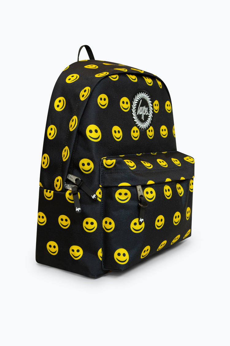 Hype Unisex Iconic Smile Black Backpack for School