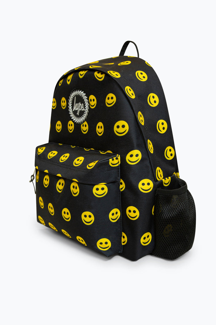 Hype Unisex Iconic Smile Black Backpack for School