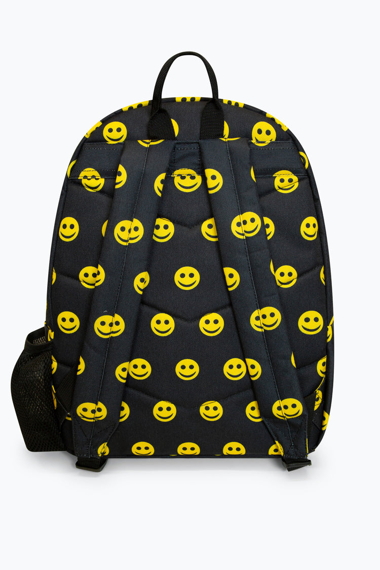 Hype Unisex Iconic Smile Black Backpack for School