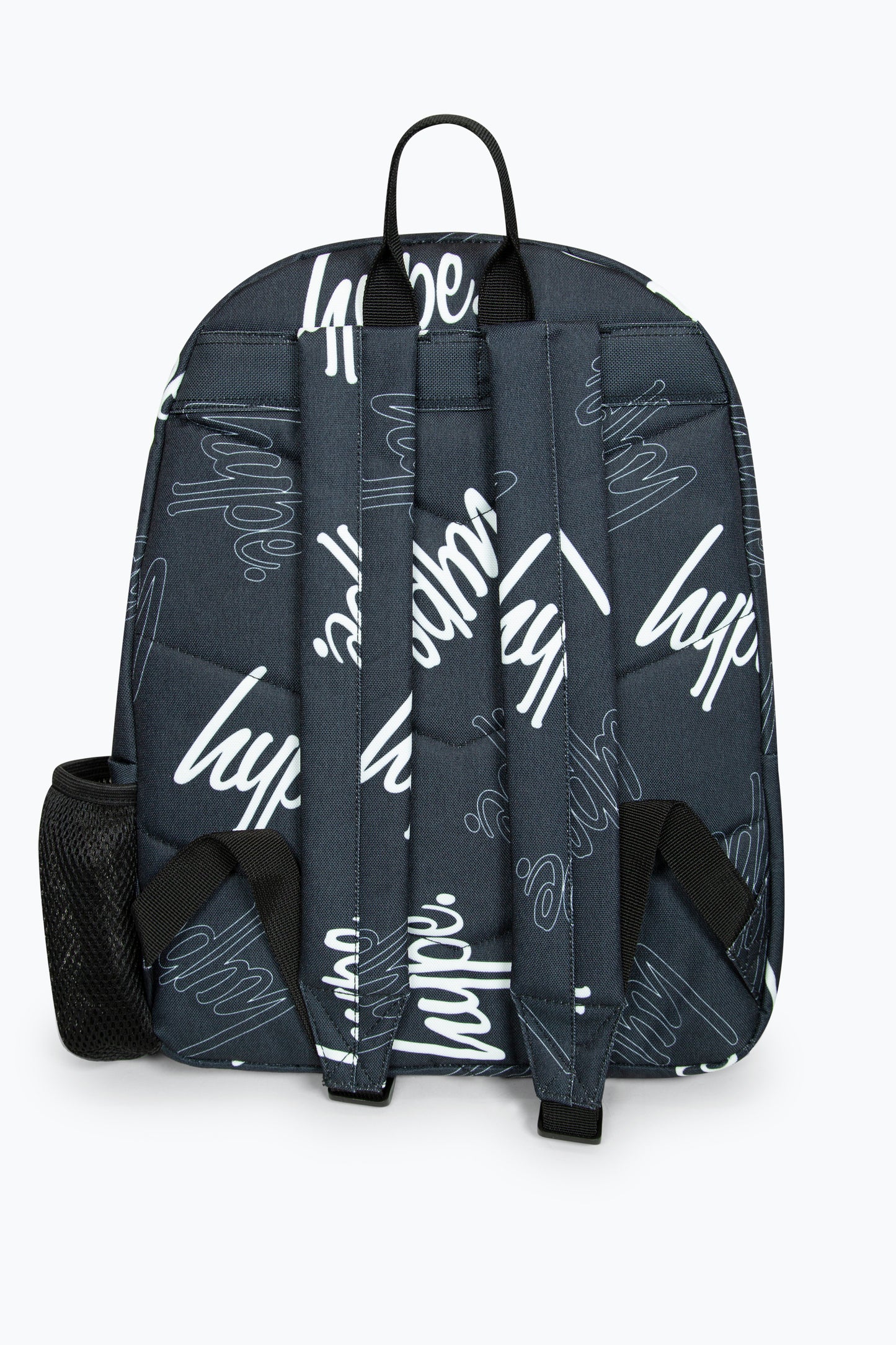 Hype Unisex Iconic Multi Script Black School Backpack