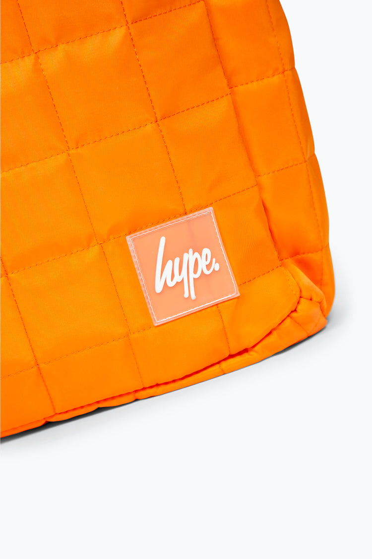 HYPE UNISEX ORANGE QUILTED TOTE BAG