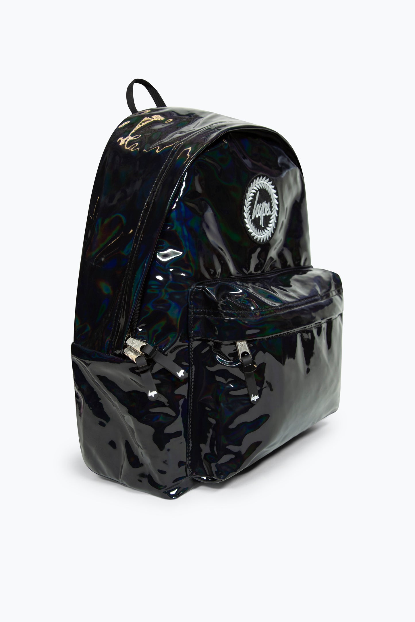 Hype Girls Iconic Holographic Black School Backpack