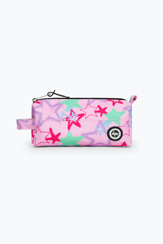 Hype Kids Pink Graffiti Star Pencil Case