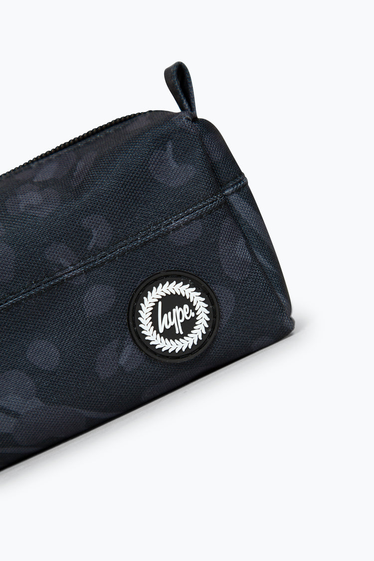 HYPE GIRLS BLACK ANIMAL PRINTS PENCIL CASE