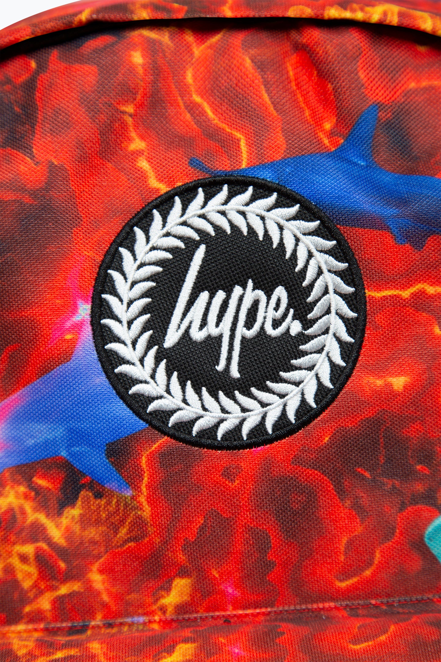 Hype Boys Iconic Red Lava Sharks Backpack