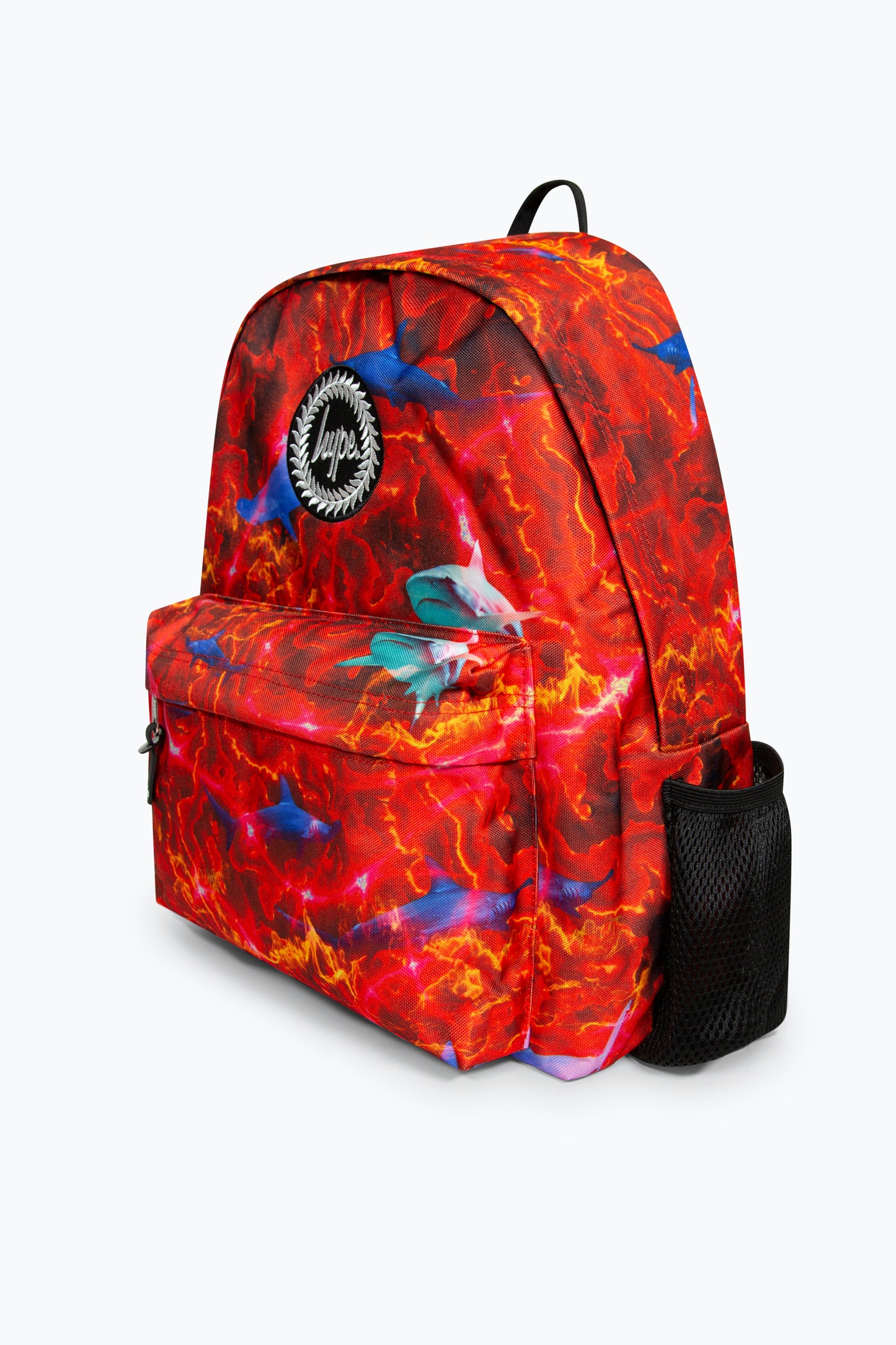 Hype Boys Iconic Red Lava Sharks Backpack