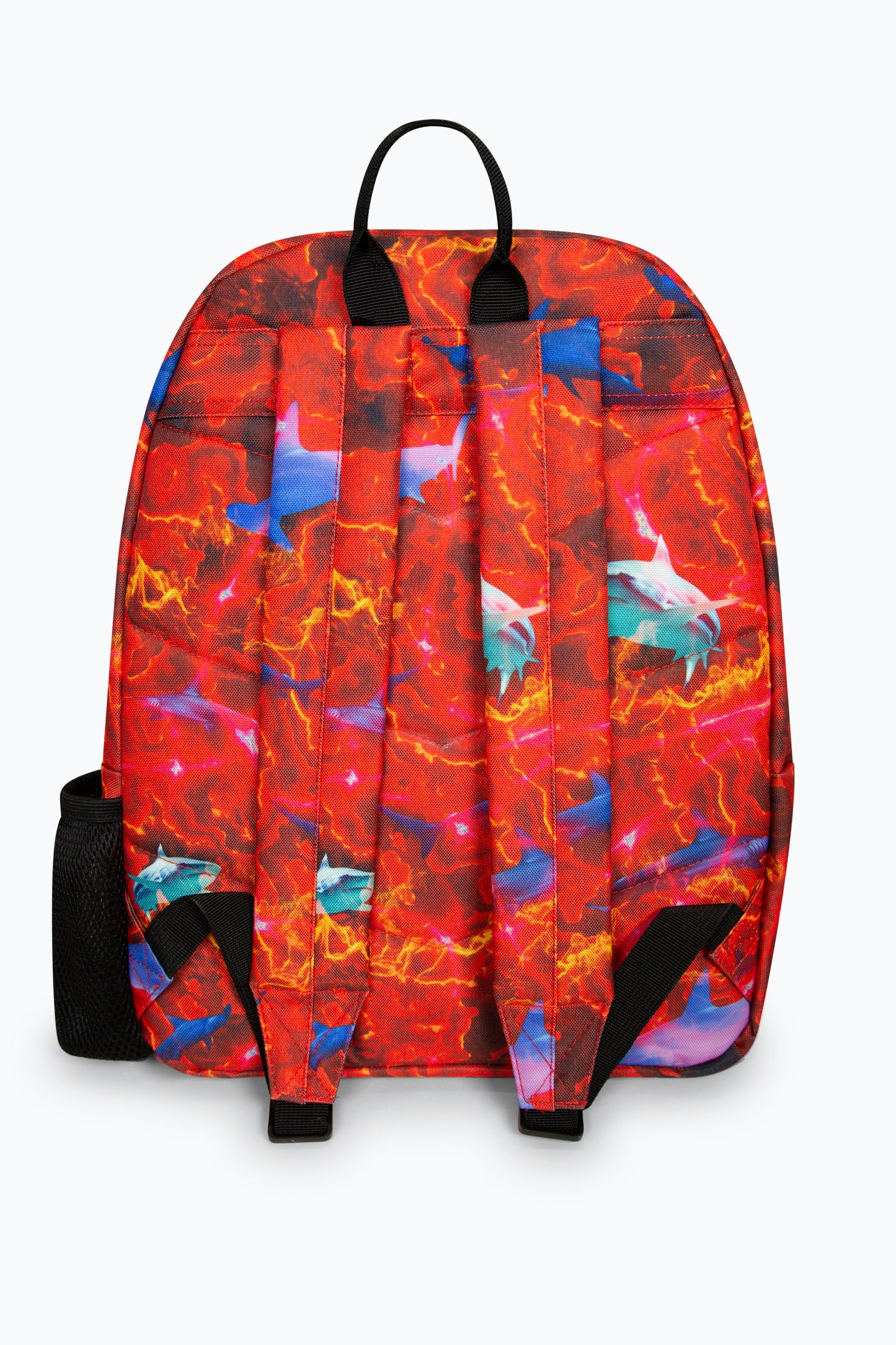 Hype Boys Iconic Red Lava Sharks Backpack