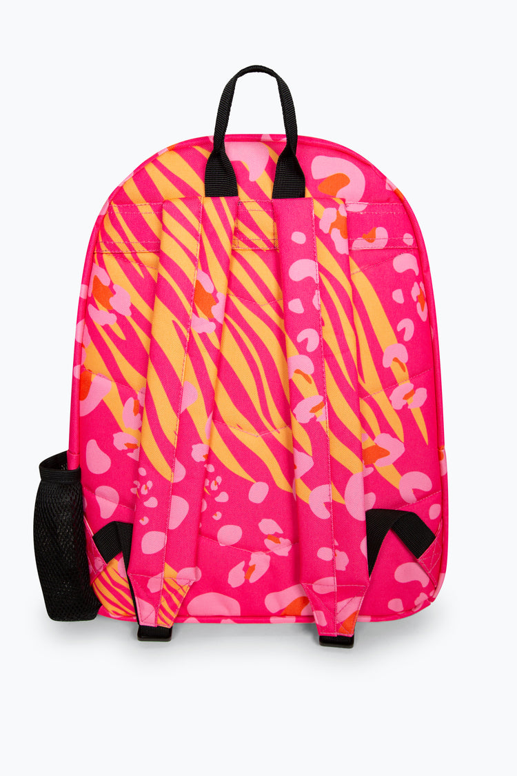 Hype Girls Iconic Pink Animal Print Backpack