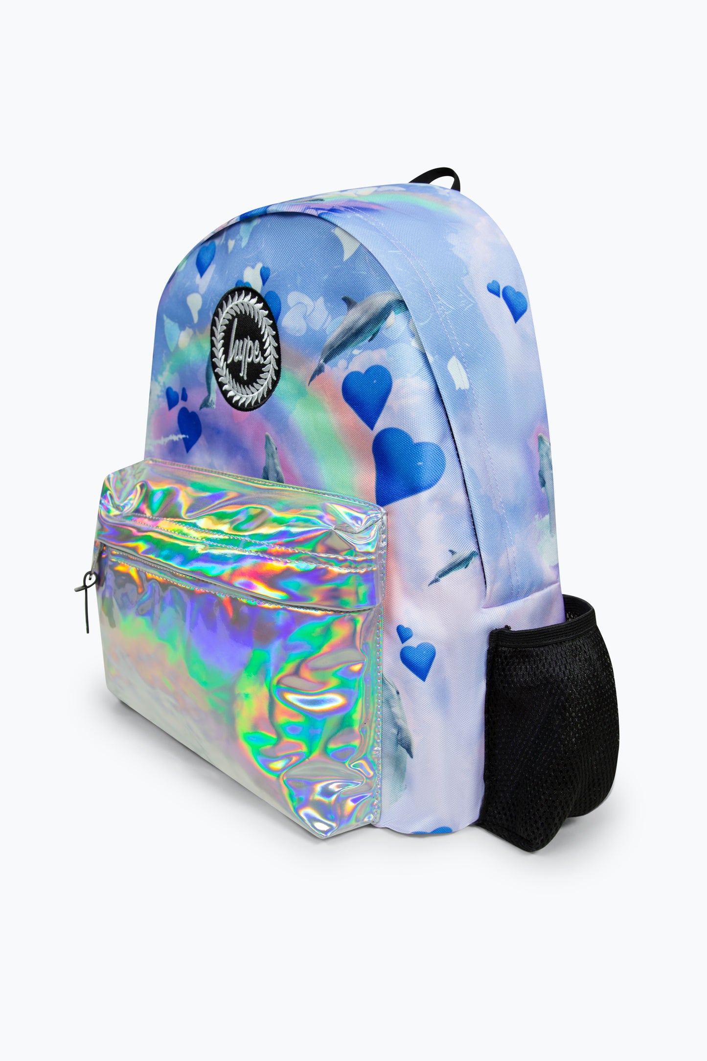 Hype Girls Holo Rainbow Dolphins Iconic Multicolour Backpack