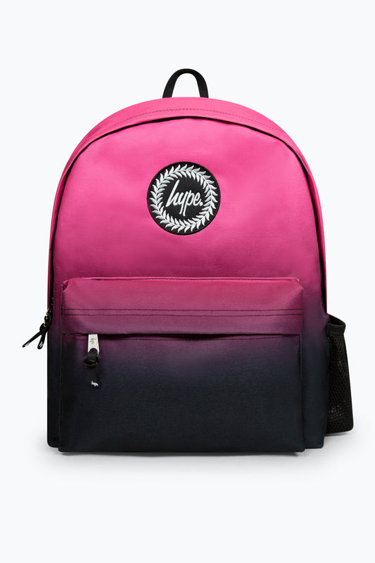 Hype Black/Pink Fade Iconic Girls' Backpack