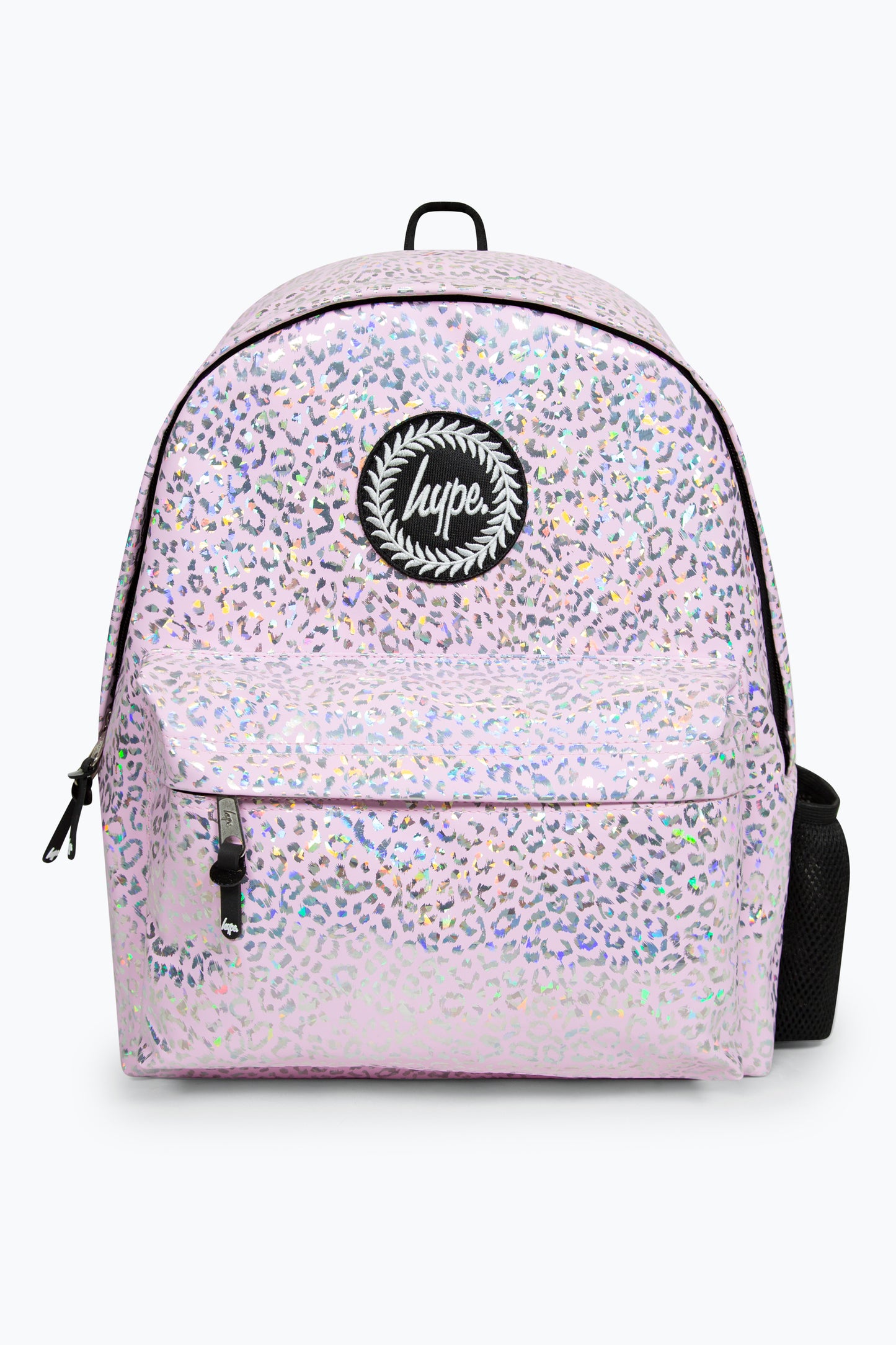 Hype Girls Iconic Holographic Leopard Pink Backpack