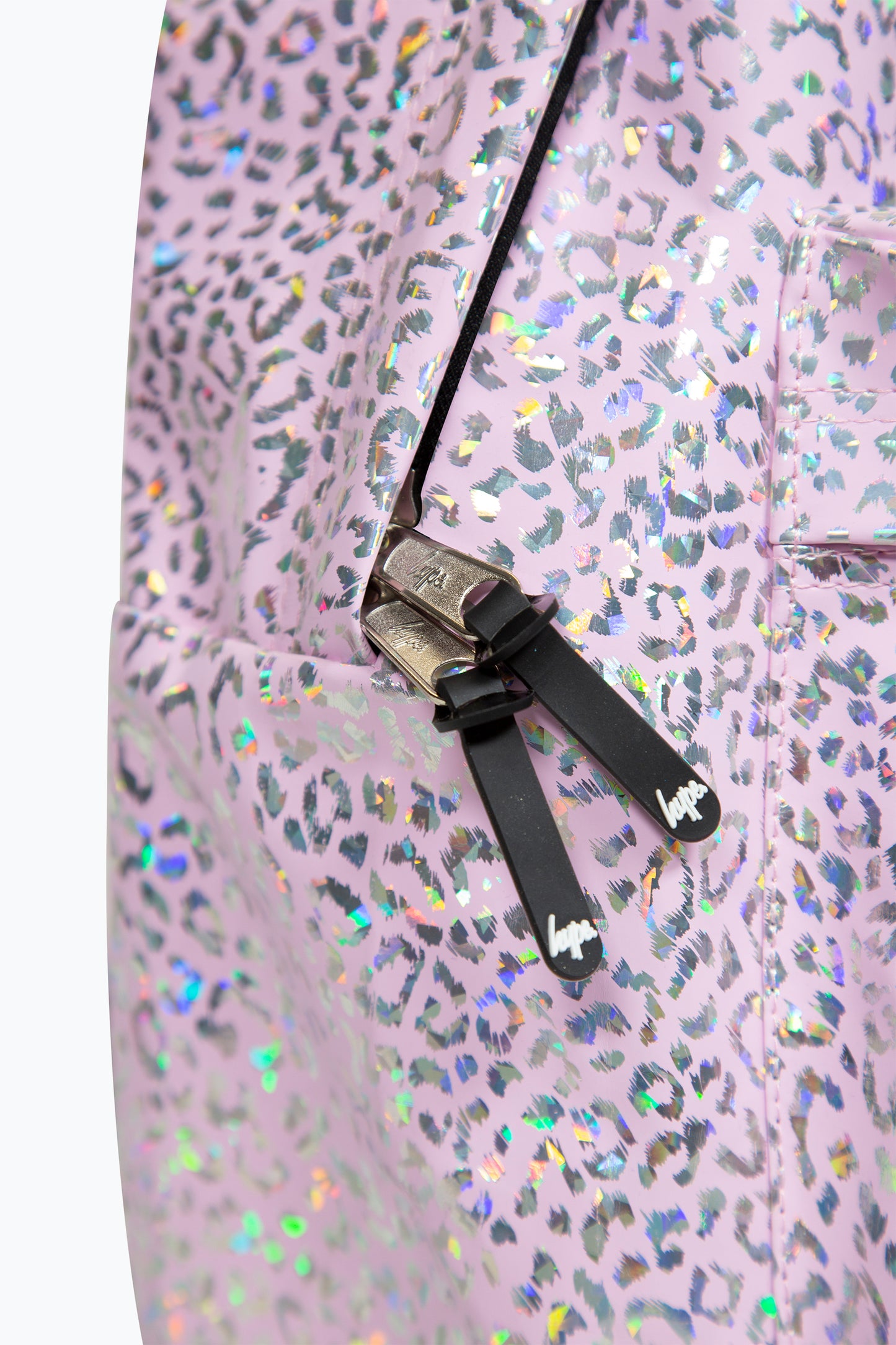 Hype Girls Iconic Holographic Leopard Pink Backpack