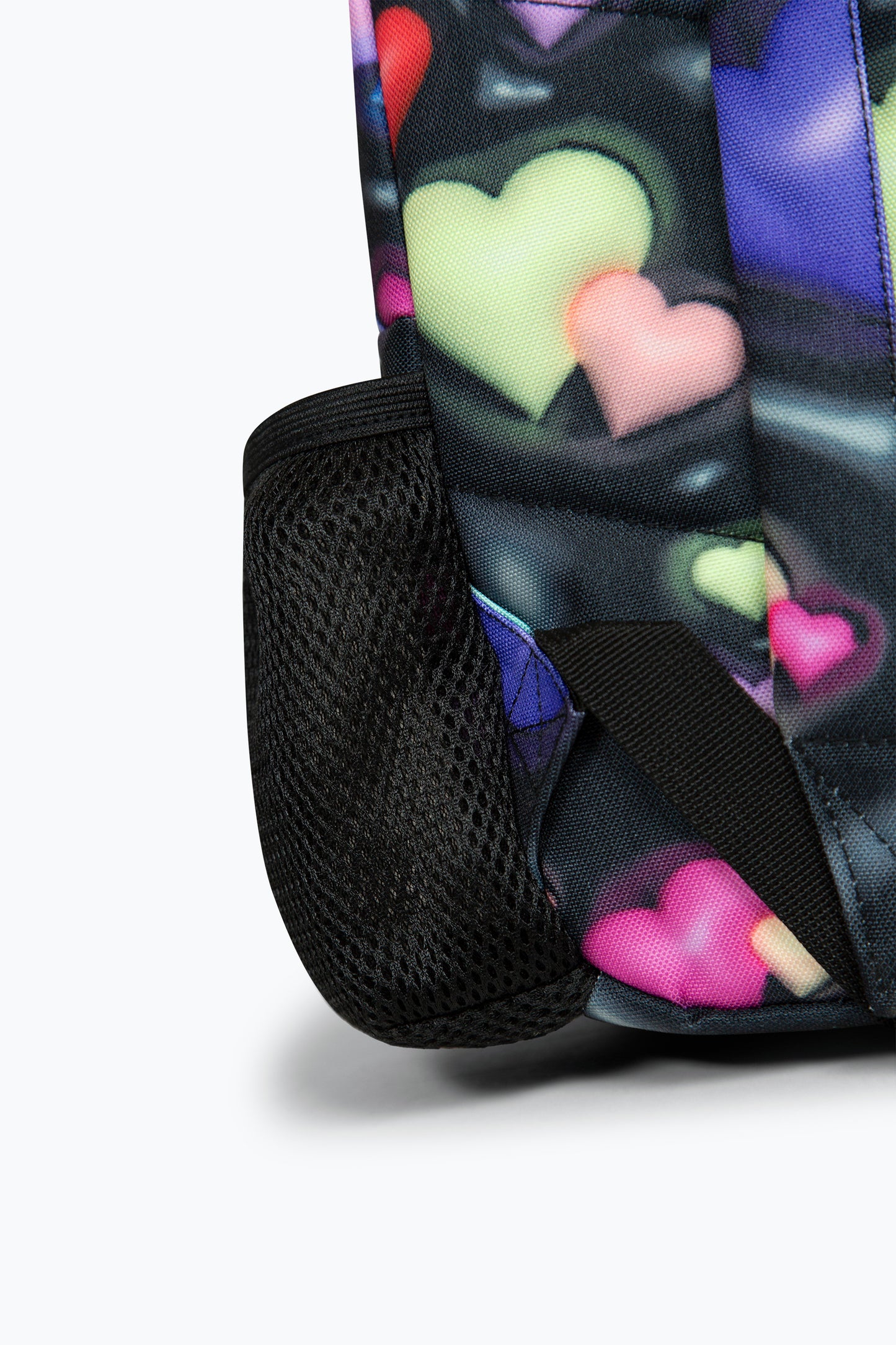 Hype Girls Black 3D Hearts Iconic School Backpack