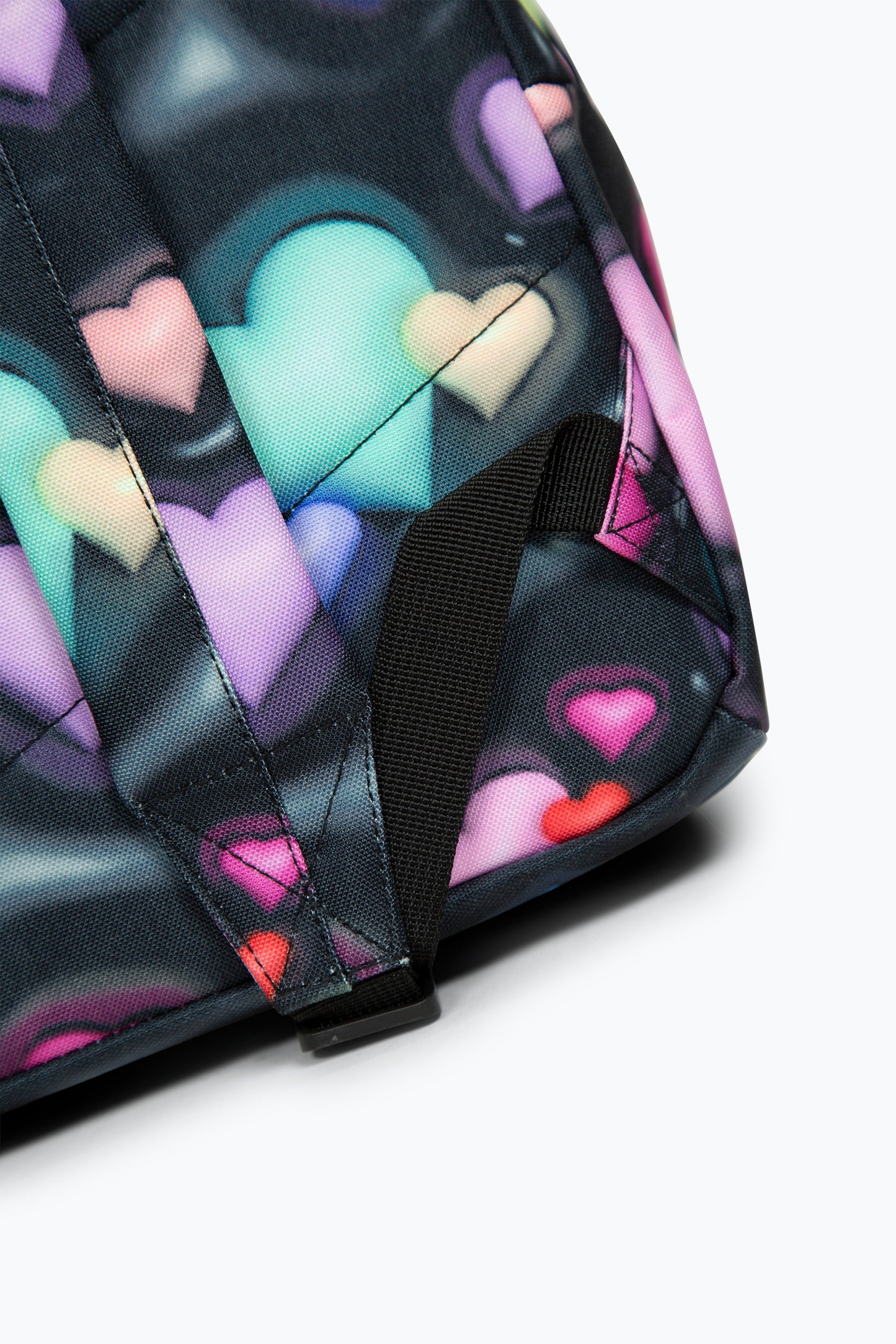 Hype Girls Black 3D Hearts Iconic School Backpack