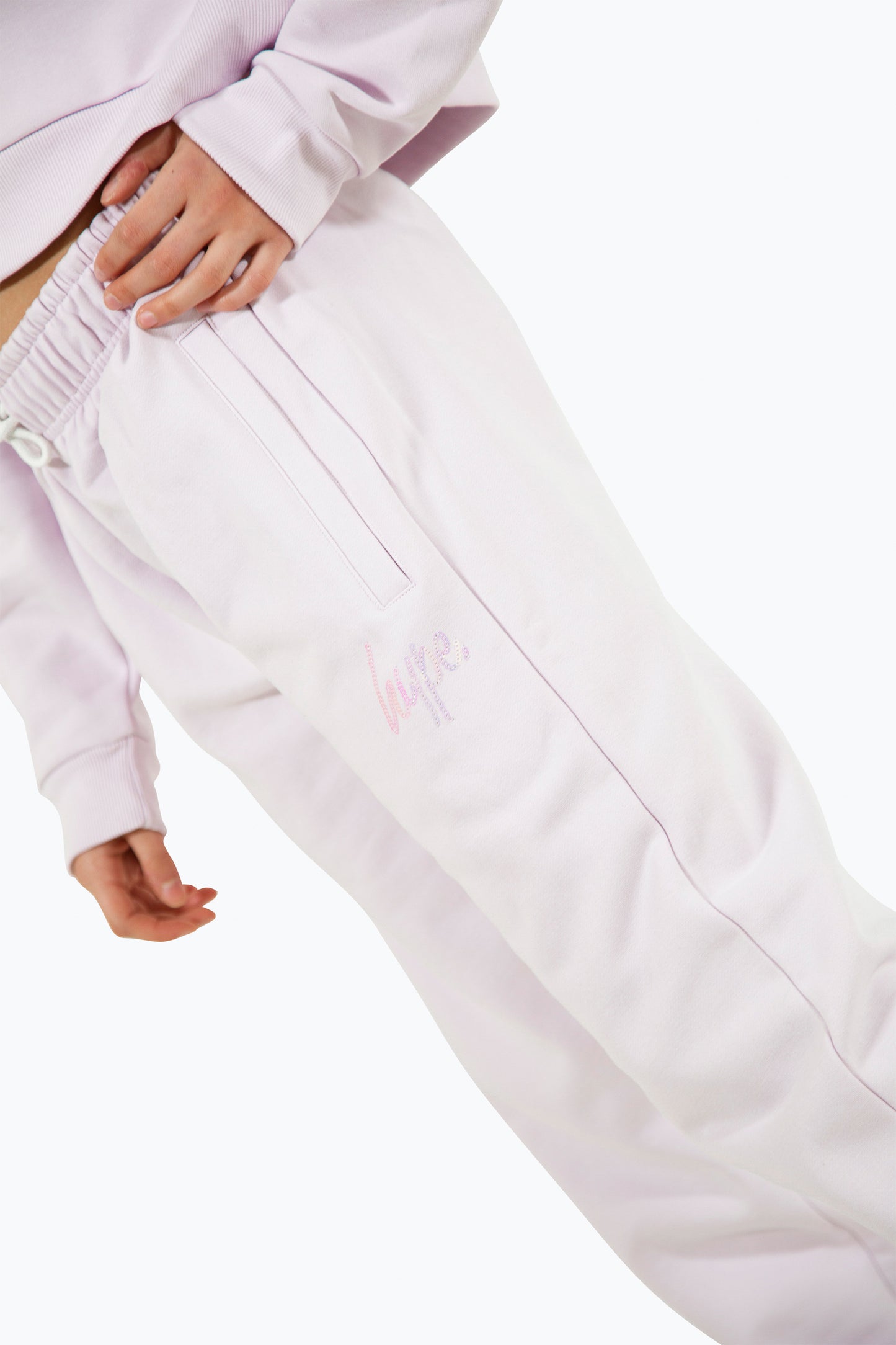 Hype Girls Lilac Script Joggers