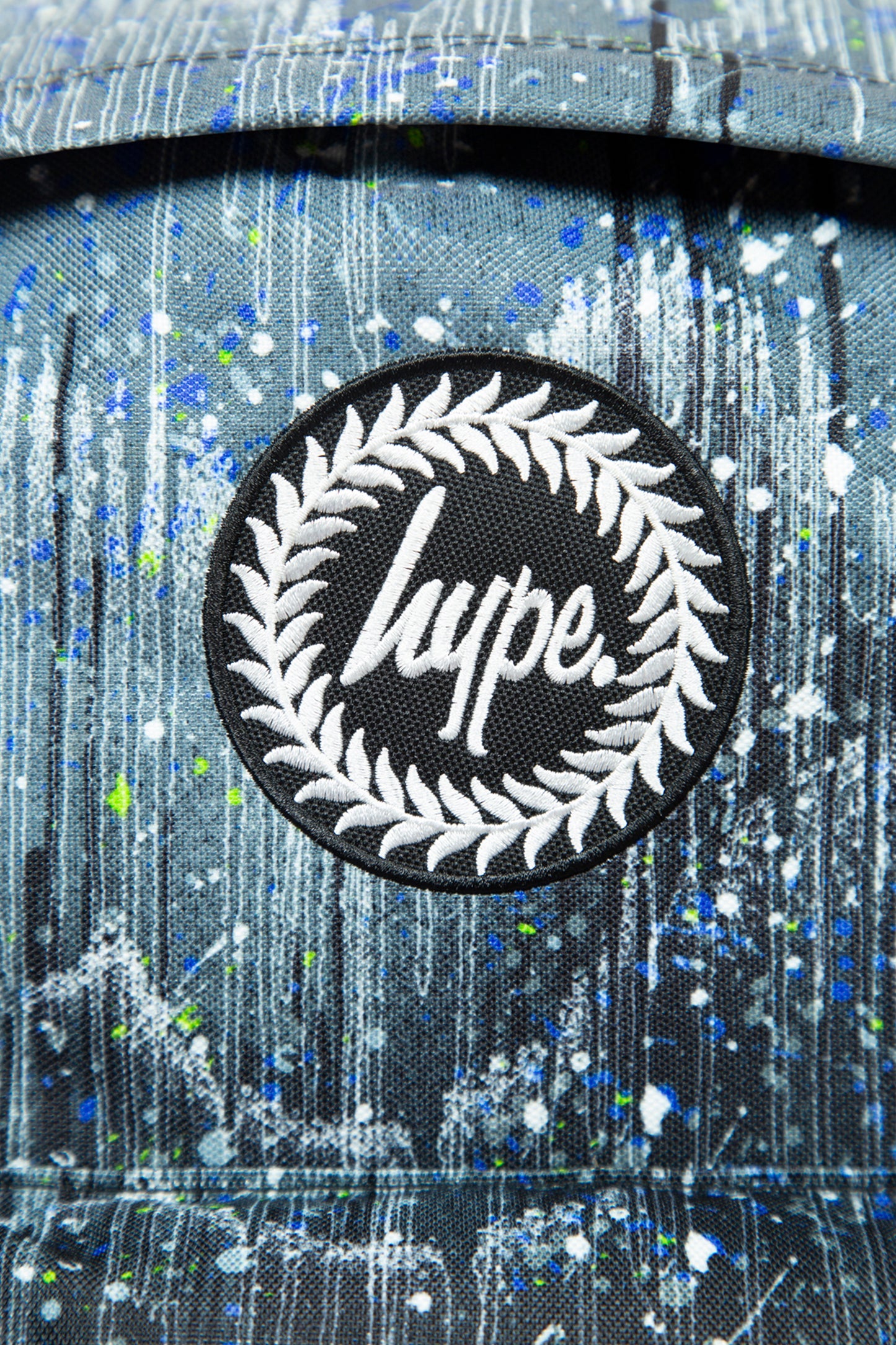 Hype Unisex Black Glitter Drips Iconic School Backpack