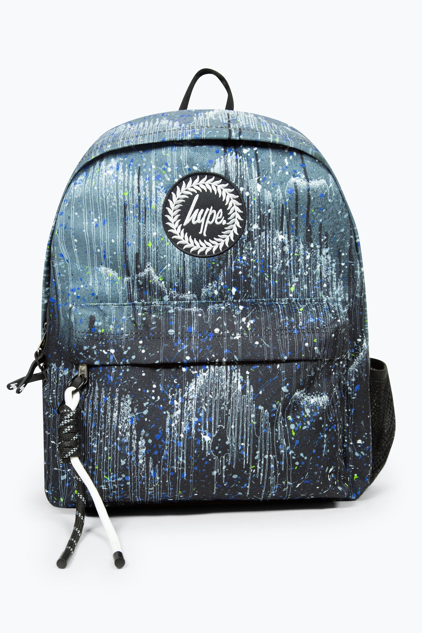 Hype Unisex Black Glitter Drips Iconic School Backpack