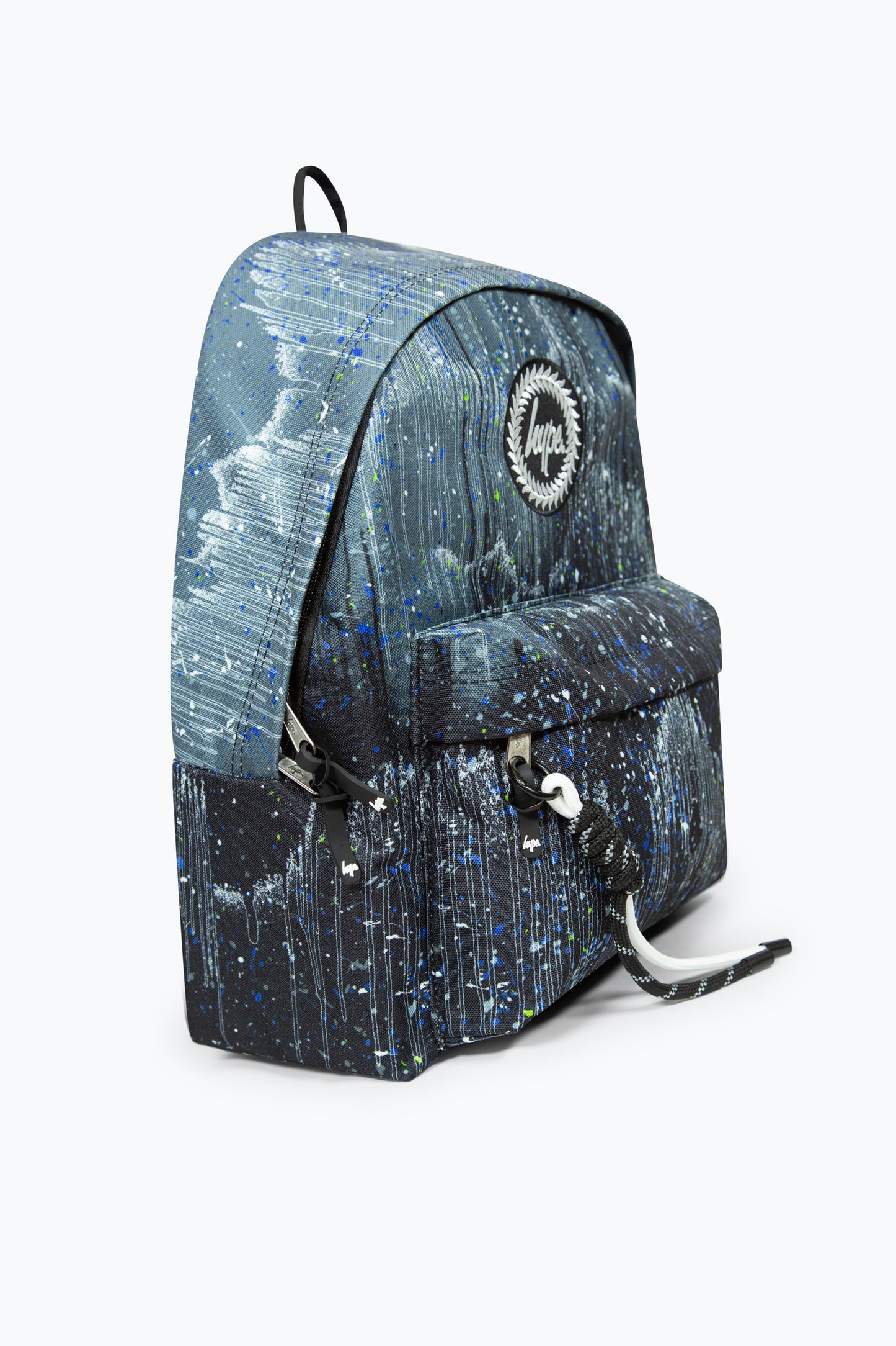 Hype Unisex Black Glitter Drips Iconic School Backpack