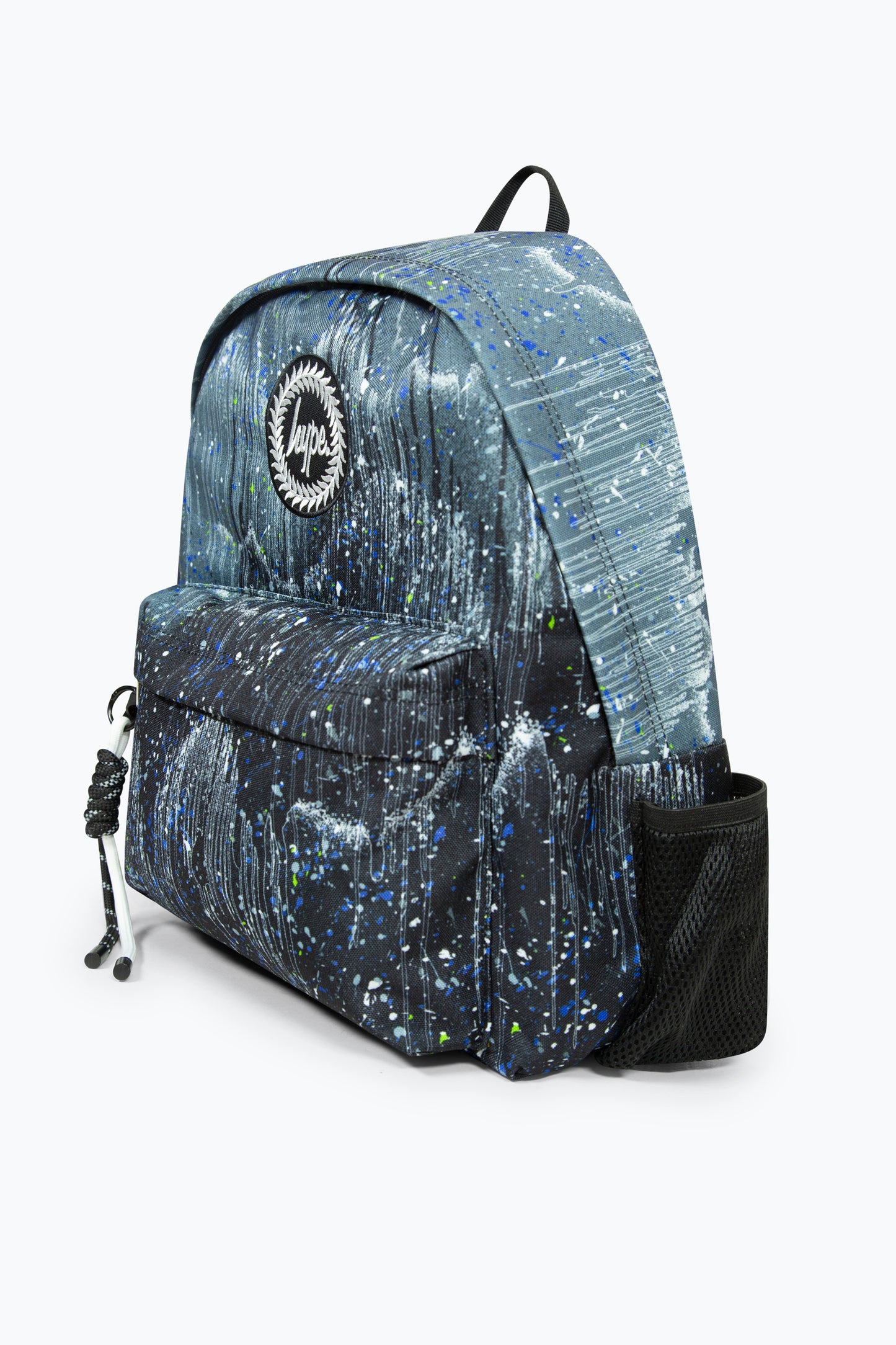 Hype Unisex Black Glitter Drips Iconic School Backpack