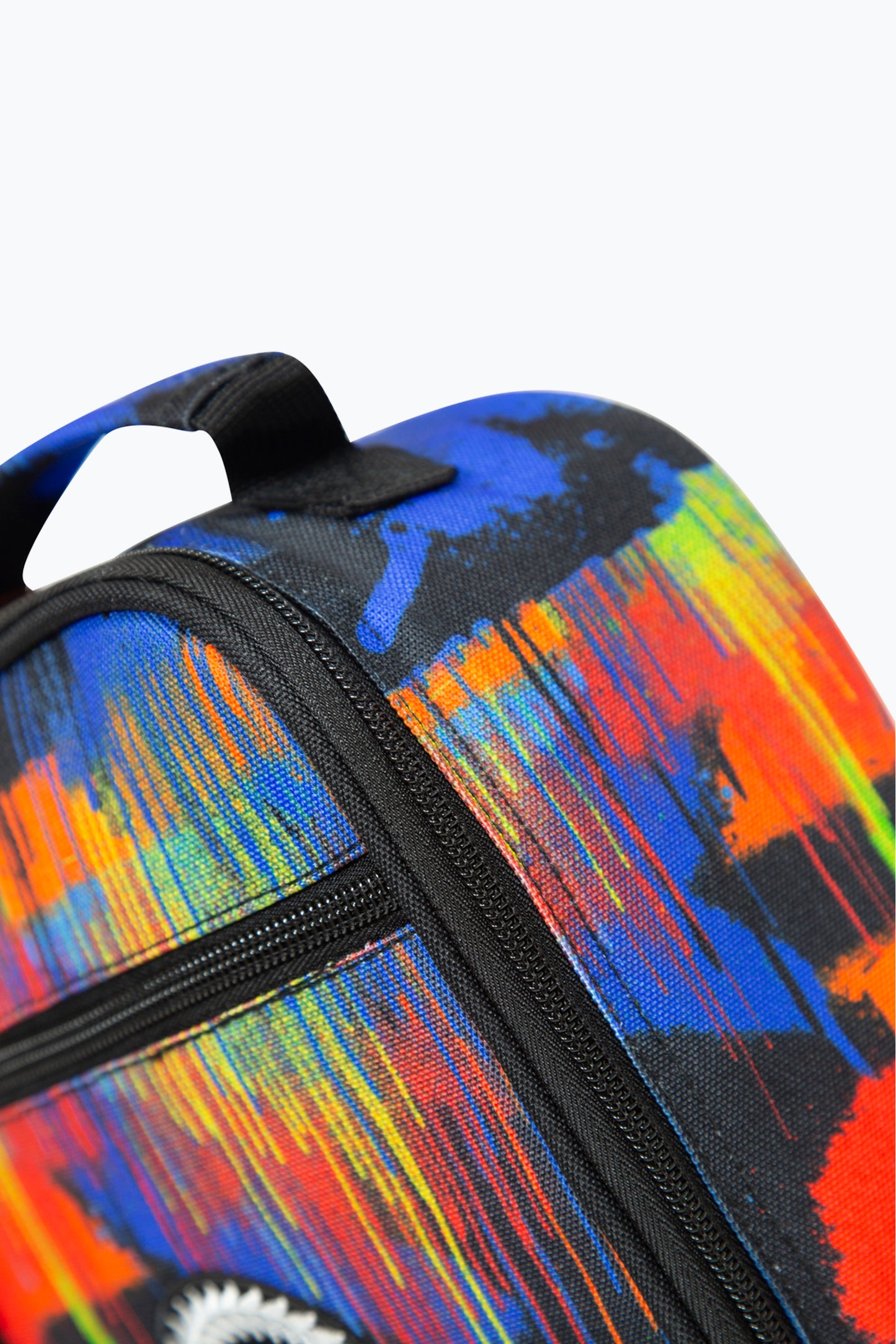 Hype Multi Coloured Spray Paint Boys Lunch Box Zips side