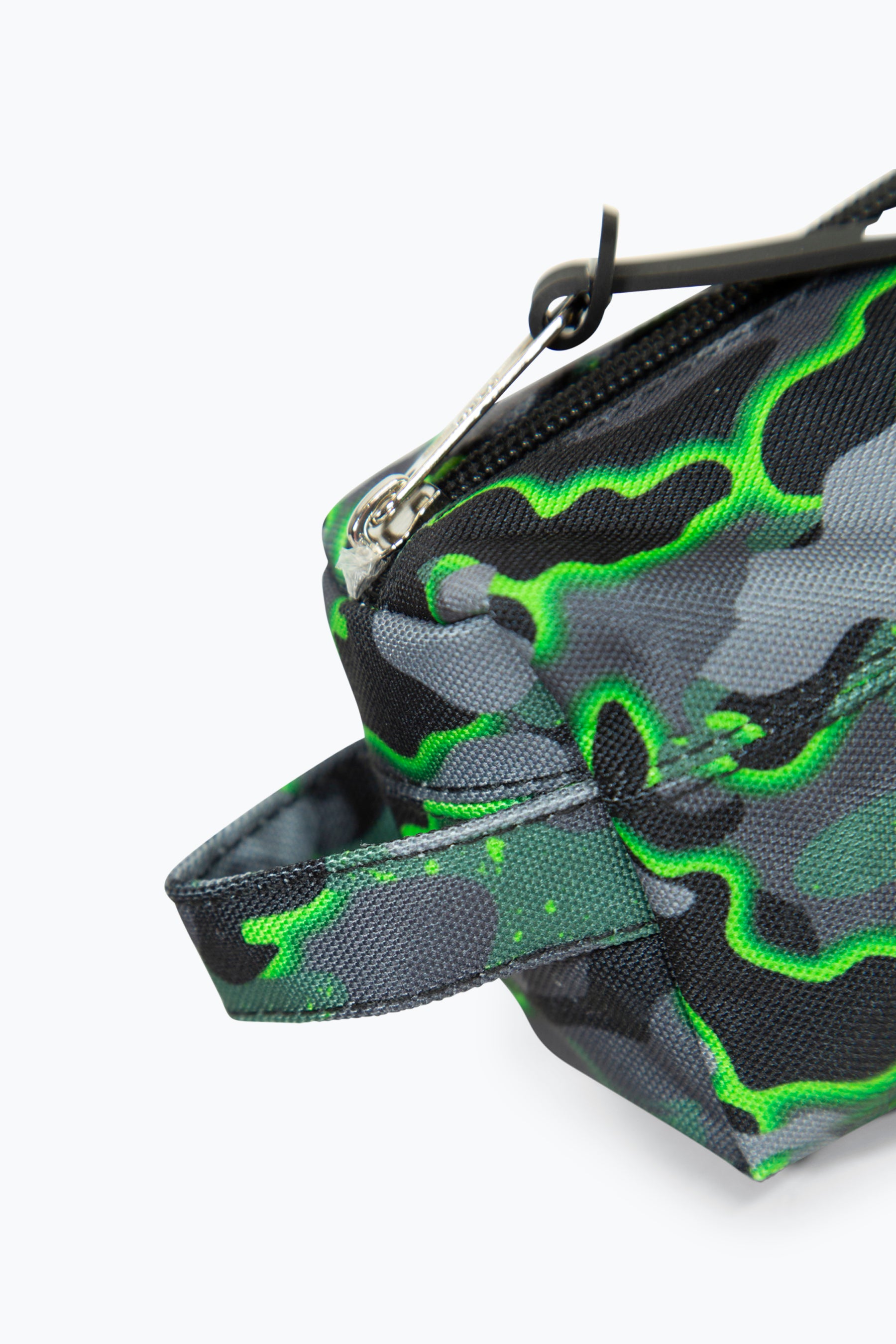 Hype Boys Glow Camo Green Pencil Case Grab Handle